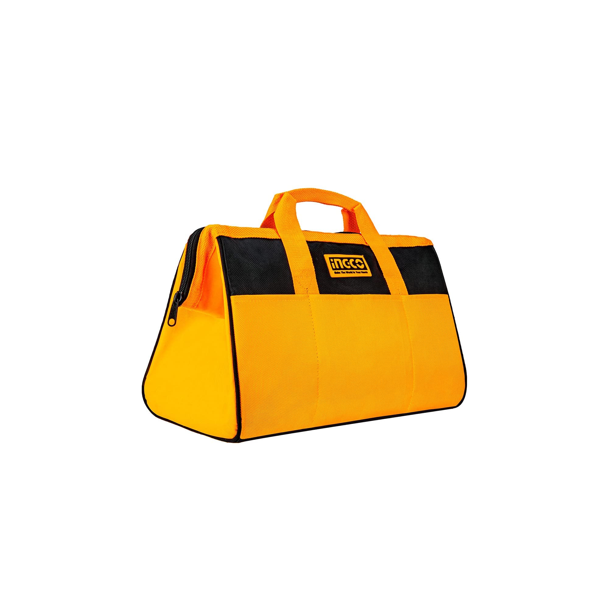 Ingco 13 Inch Tool Bag, Tool Storage Bag with Wide Mouth Multi-use Tool Tote Bag With 6 Pockets Outside, Waterproof for Construction Carpentry Gardening (B0BK1P9HCC) Amazon Price History, Amazon Price Tracker