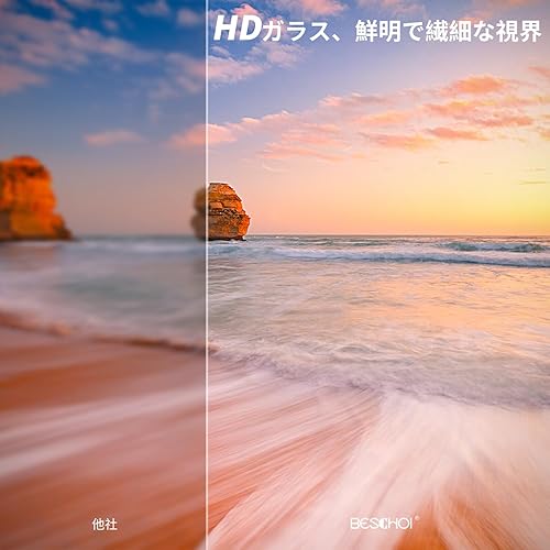 Miniatura 4 de Beschoi Filtro ND variable MRC de 2.165in ND2-ND400, filtro ND ajustable de densidad neutra (0.3 a 2.7, 1 a 9 paradas), vidrio óptico recubierto