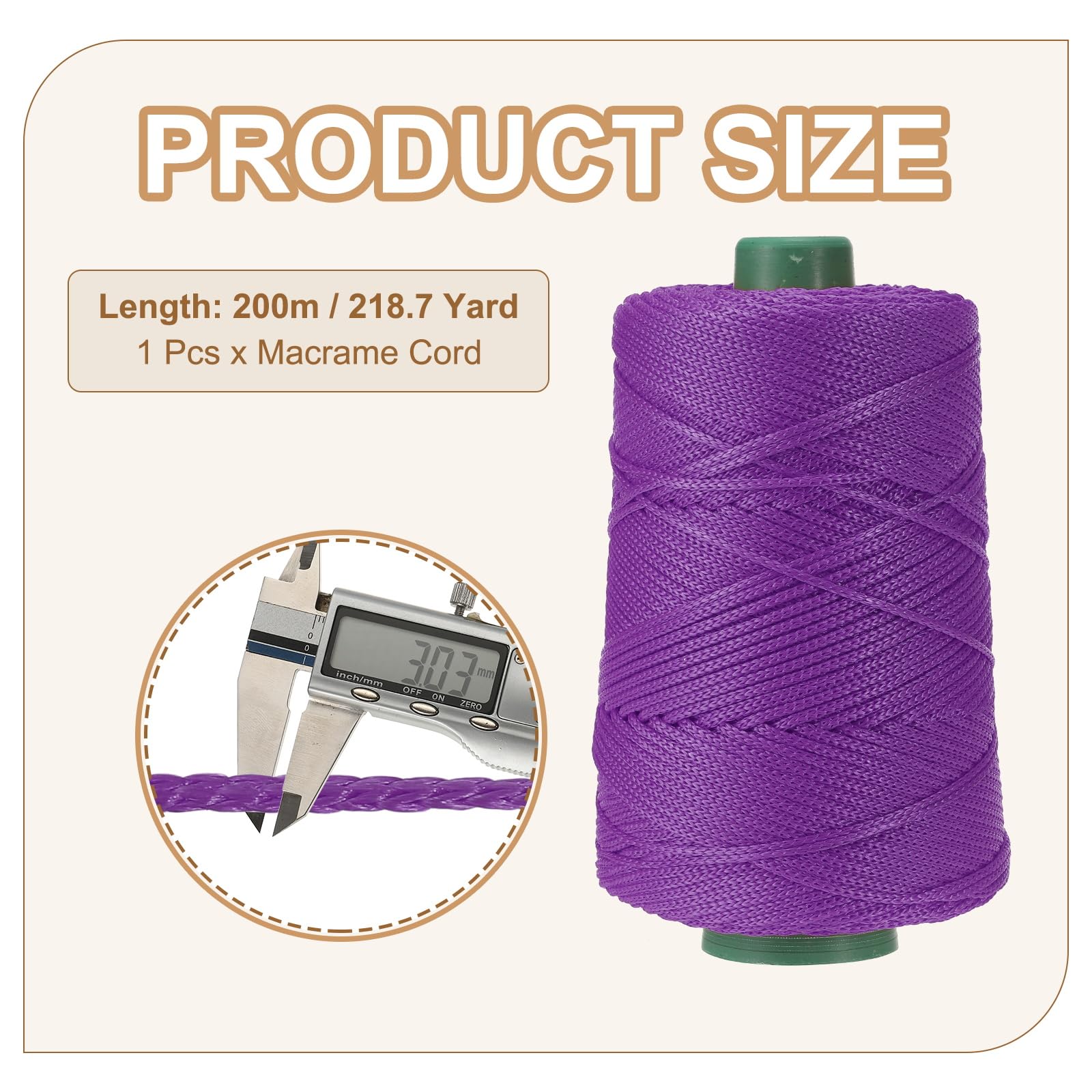 YELARXI Polyester Macrame Cord - Image 2