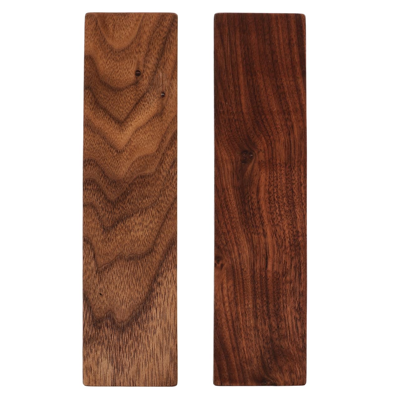 Gatuida 2Pcs Unfinished Thick Black Walnut Wood Blocks for DIY Carving Crafting Whittling Smooth Surface Safe for Beginners and Professionals