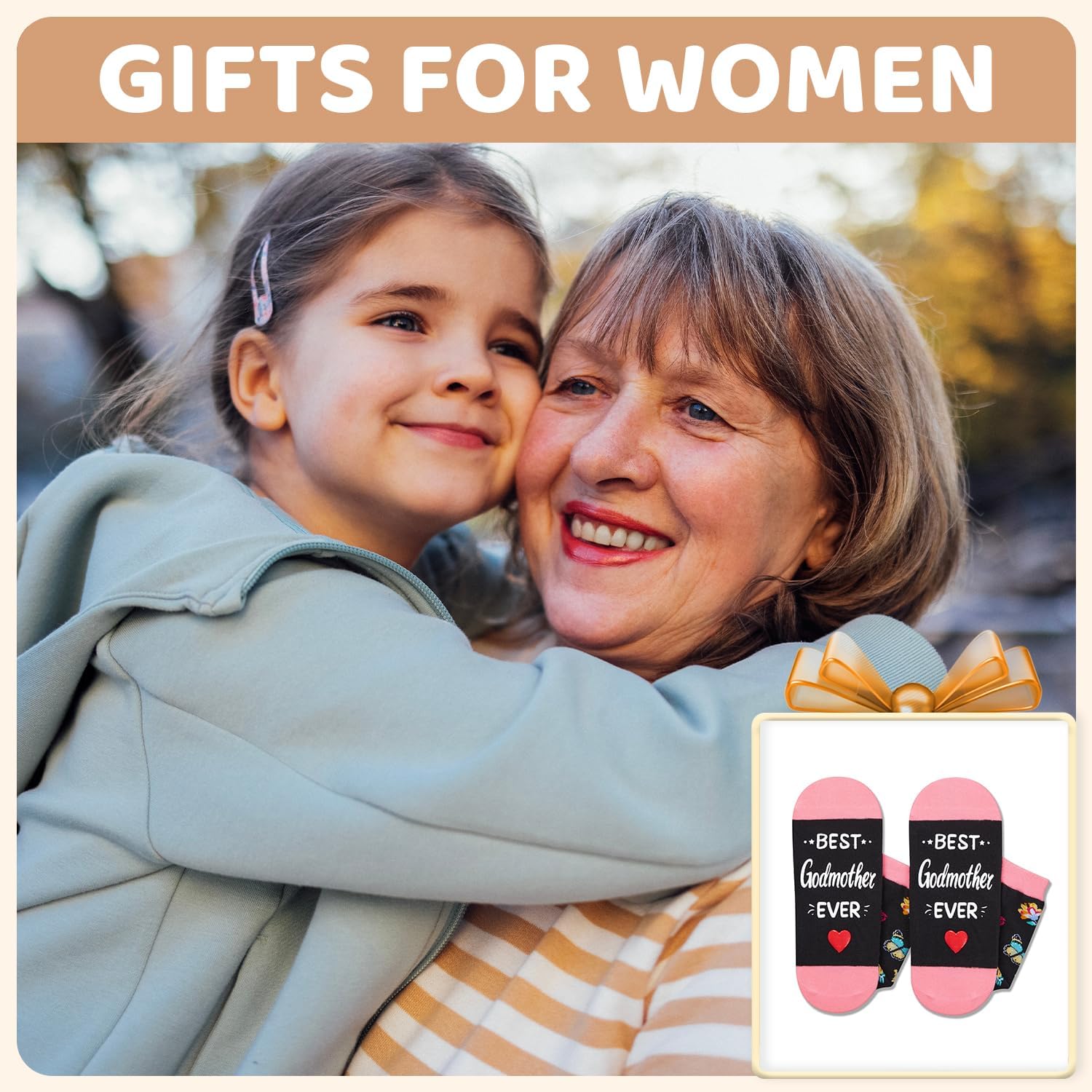 HAPPYPOP Mothers Day Gifts Socks - Gifts for Mom Godmother, Aunt Wife Sister Socks - Image 6