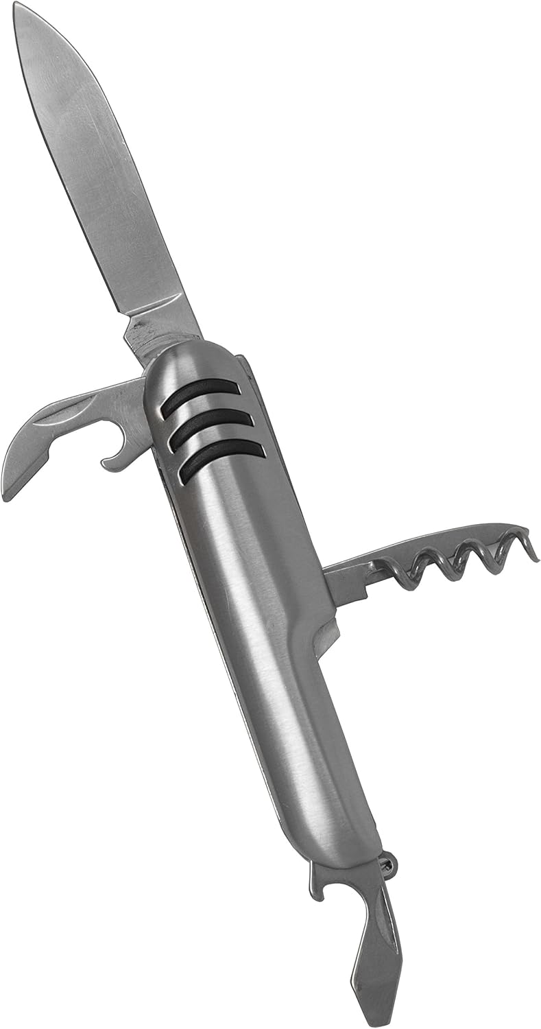 Tough Stainless Steel Multi-function Tool 11-in-1 Pocket Knife With Wooden Handle