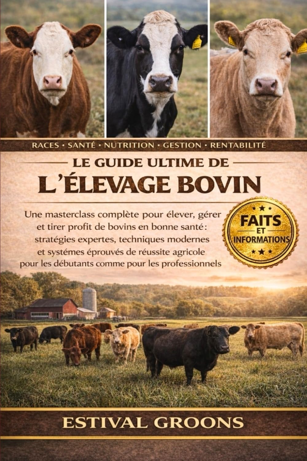 LE GUIDE ULTIME DE L’ÉLEVAGE BOVIN: Une masterclass complète pour élever, gérer et tirer profit de bovins en bonne santé: stratégies expertes, ... les débutants comme pour les professionnels
