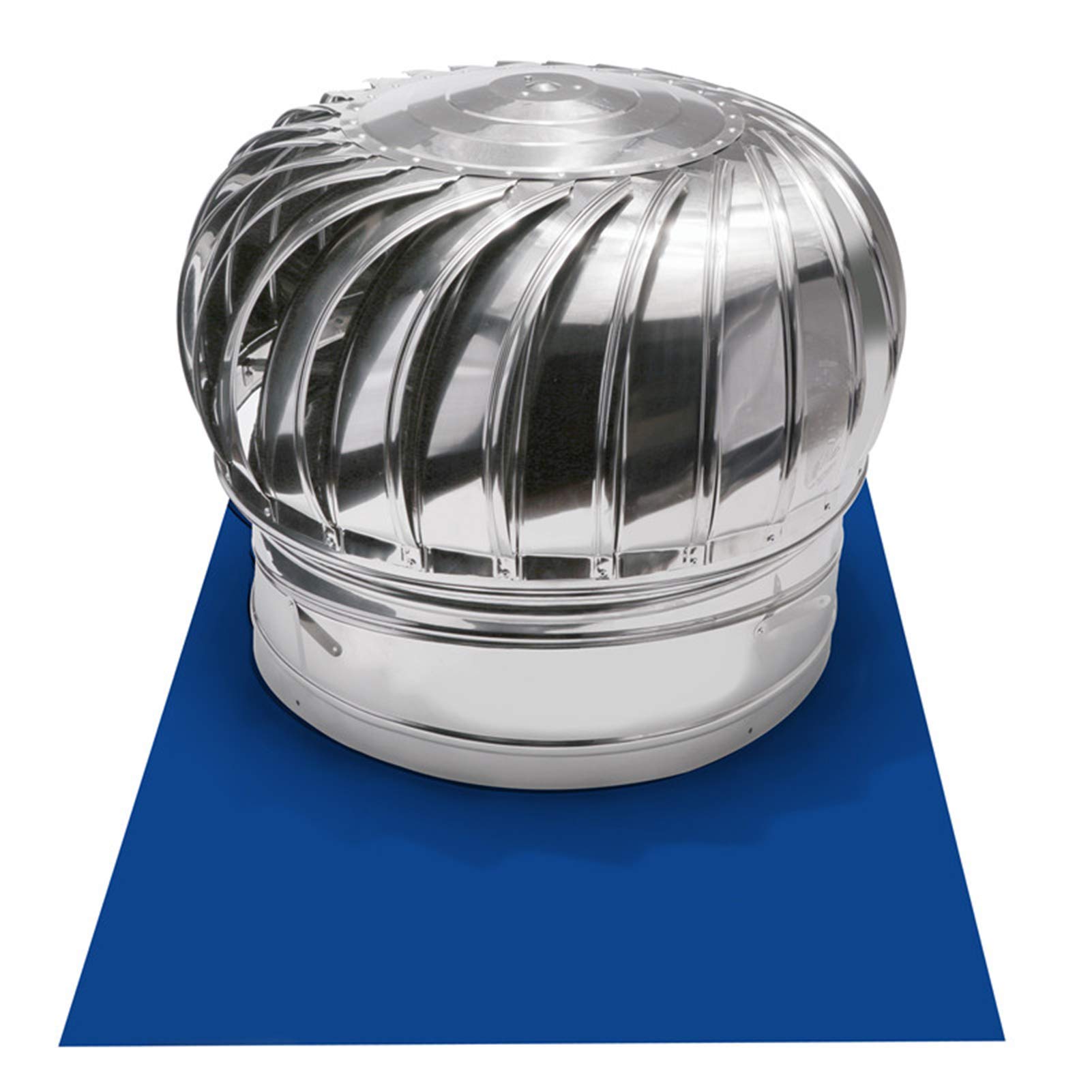 YFBCMXSKG Rotating Chimney Cowl Cap, Stainless Steel Vent Cowl Spinner Anti-Downdraught, for Chimneys and Exhaust Vents Chimney Pots (300mm)