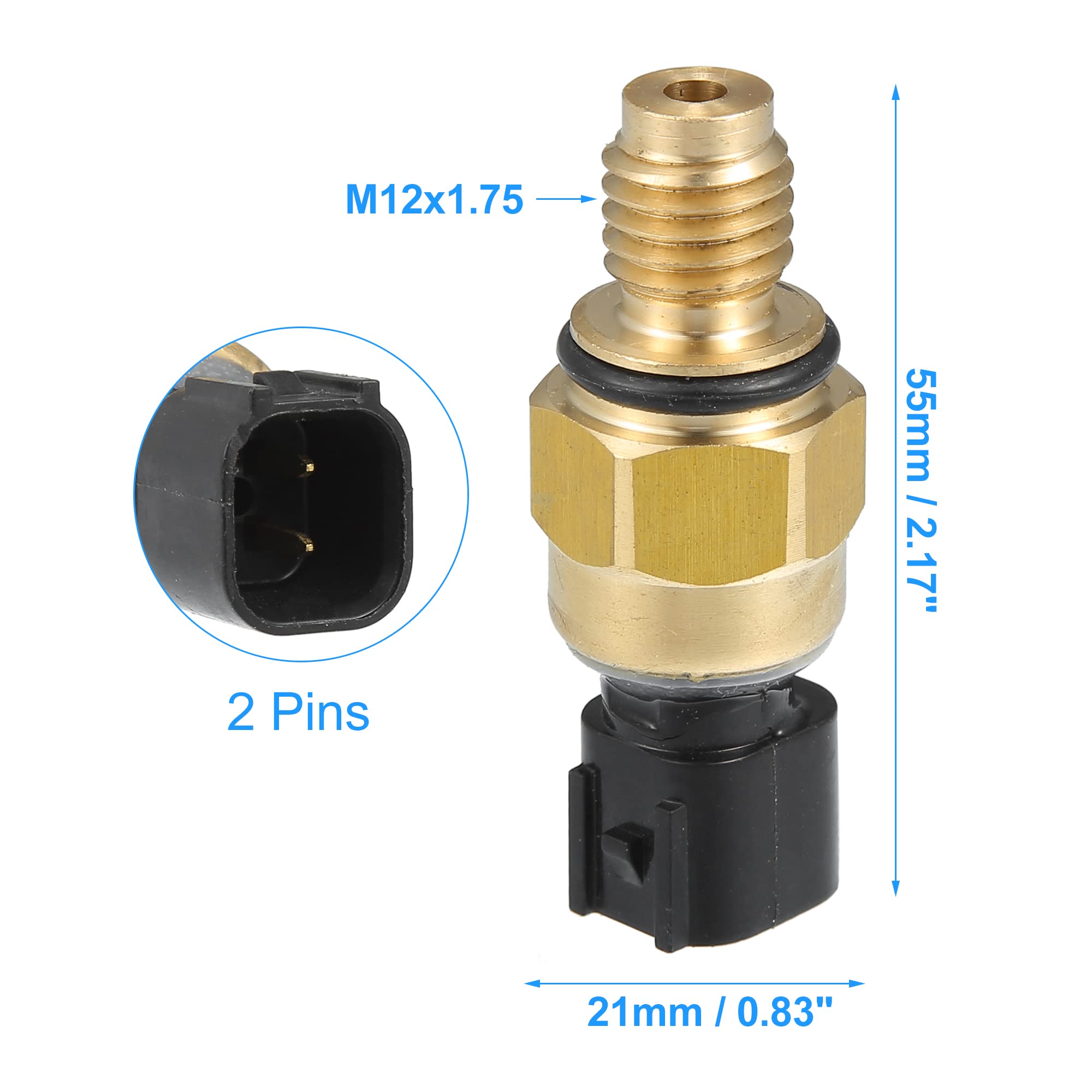X AUTOHAUX Capteur de pression de pompe de direction assistée 98AB-3N824-DB 1076647 1071990 pour Ford Focus Mk1 Mk2 1,4 l 1,6 l 1998-2012 pour Ford C-Max 1,6 L 2007-2010