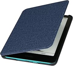 ZhaoCo Case for 7 inch Kindle Paperwhite 12th Generation 2024, Kindle Colorsoft Signature and Kindle Paperwhite Signature Edition E-Reader, Magnetic Slim Protective Cover Auto Wake / Sleep - F Blue