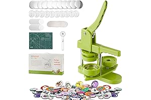 Upgraded 75 mm 4 inch Button Maker - Pin Badge Press Machine...