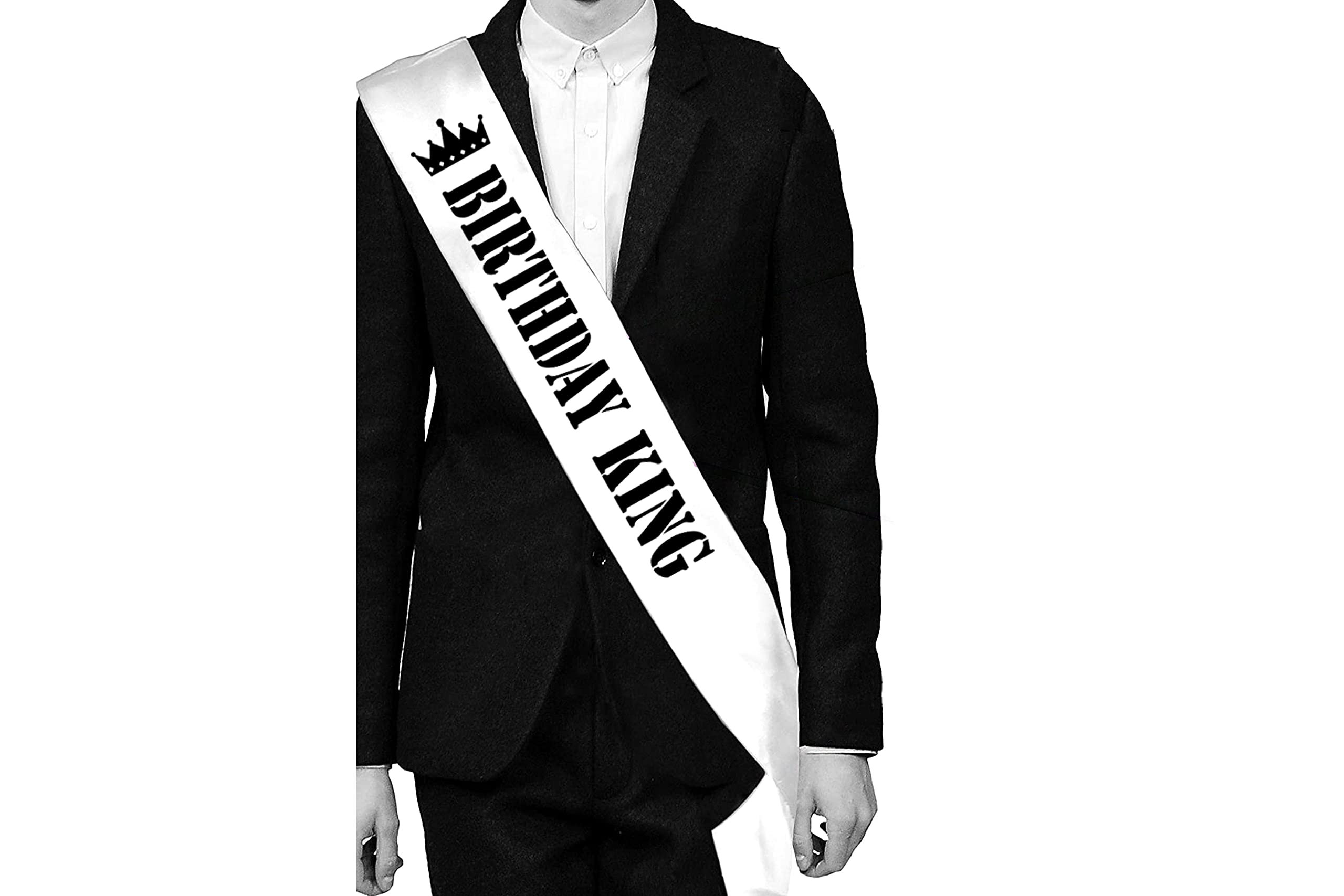 Hubops Birthday King Sash for Party Decoration sash for Happy Birthday boy/Man (White) (B0BF57ZD7T) Amazon Price History, Amazon Price Tracker
