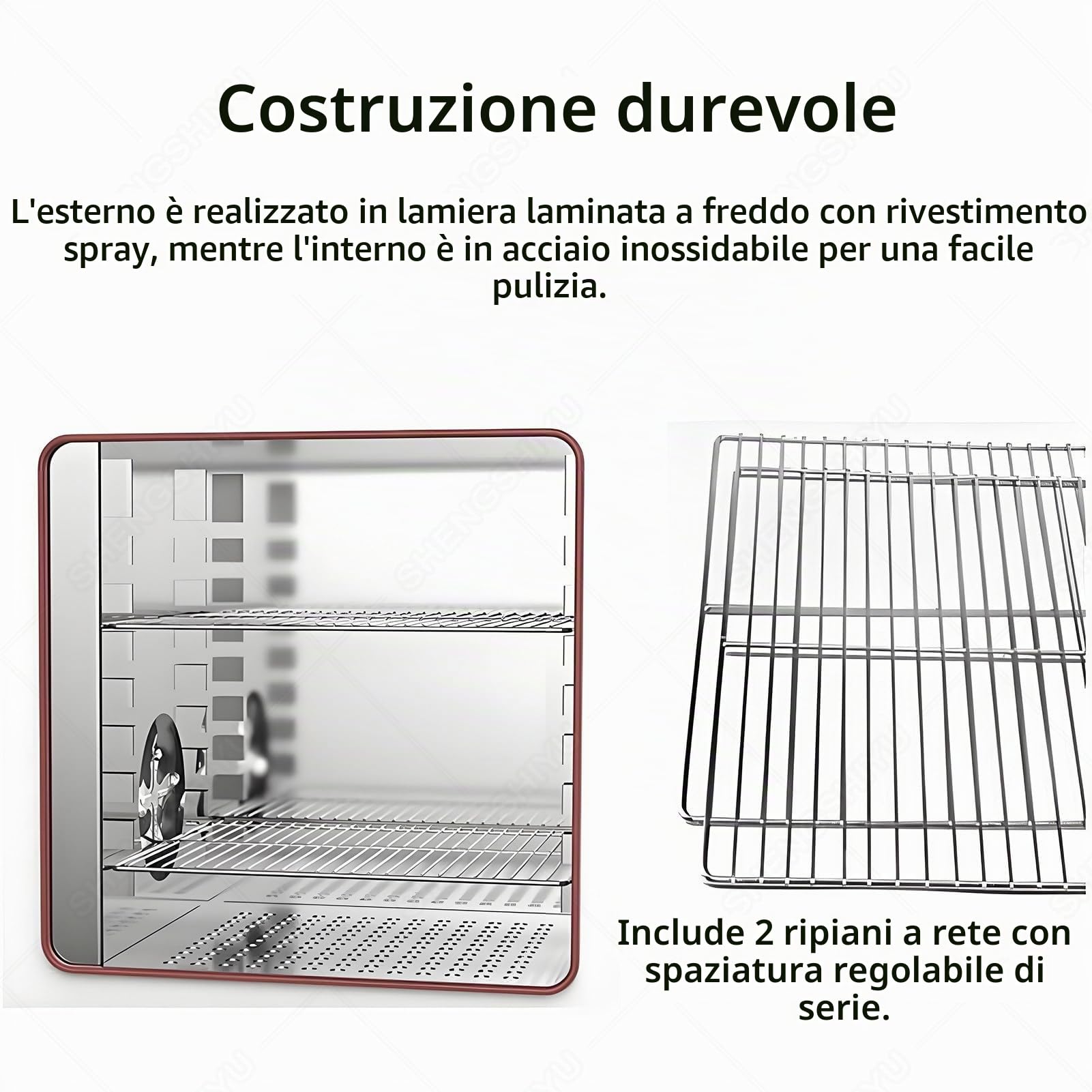 Forno Elettrico da Laboratorio,Forno per Trattamento Termico,Forno di Essiccazione a Convezione d'Aria,Temperatura Massima 300°C,Temperatura Costante per Essiccazione in Piccoli Lotti 16L