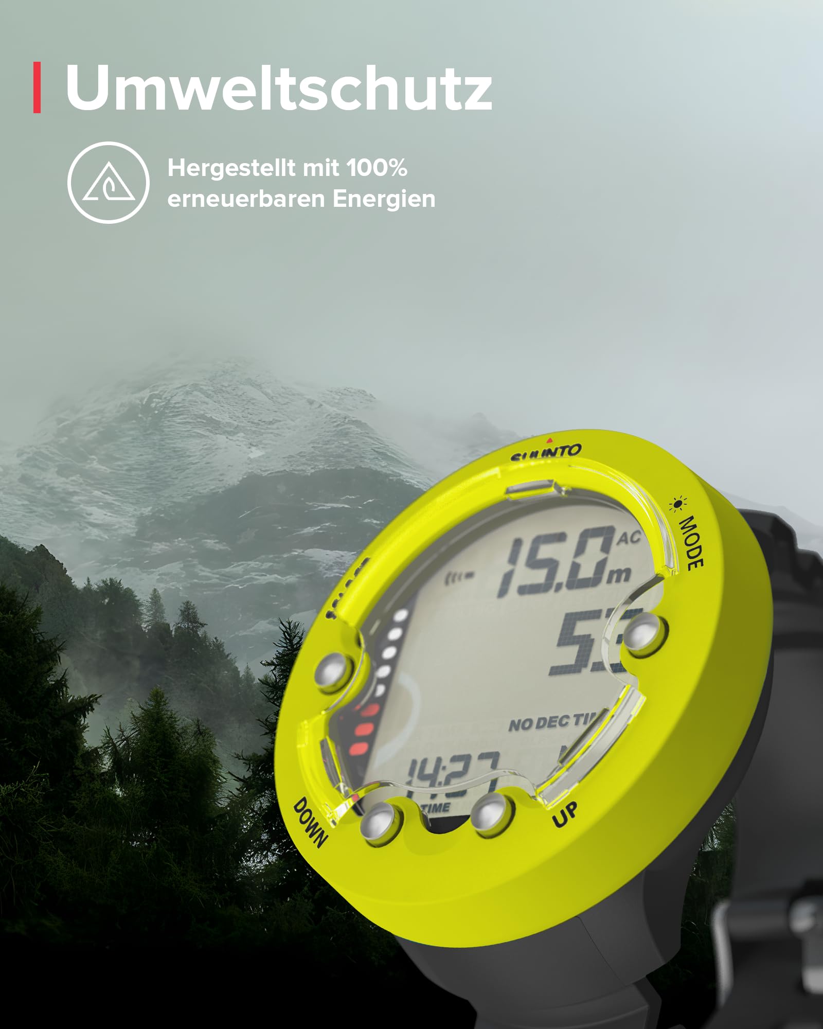 Suunto Dive Zoop Novo Tauchcomputer, grün