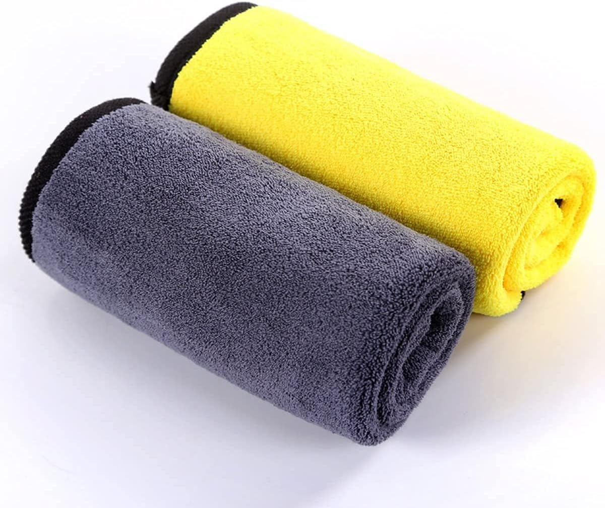 Auto Hub Heavy Microfiber Cloth for Car Cleaning and Detailing, Double