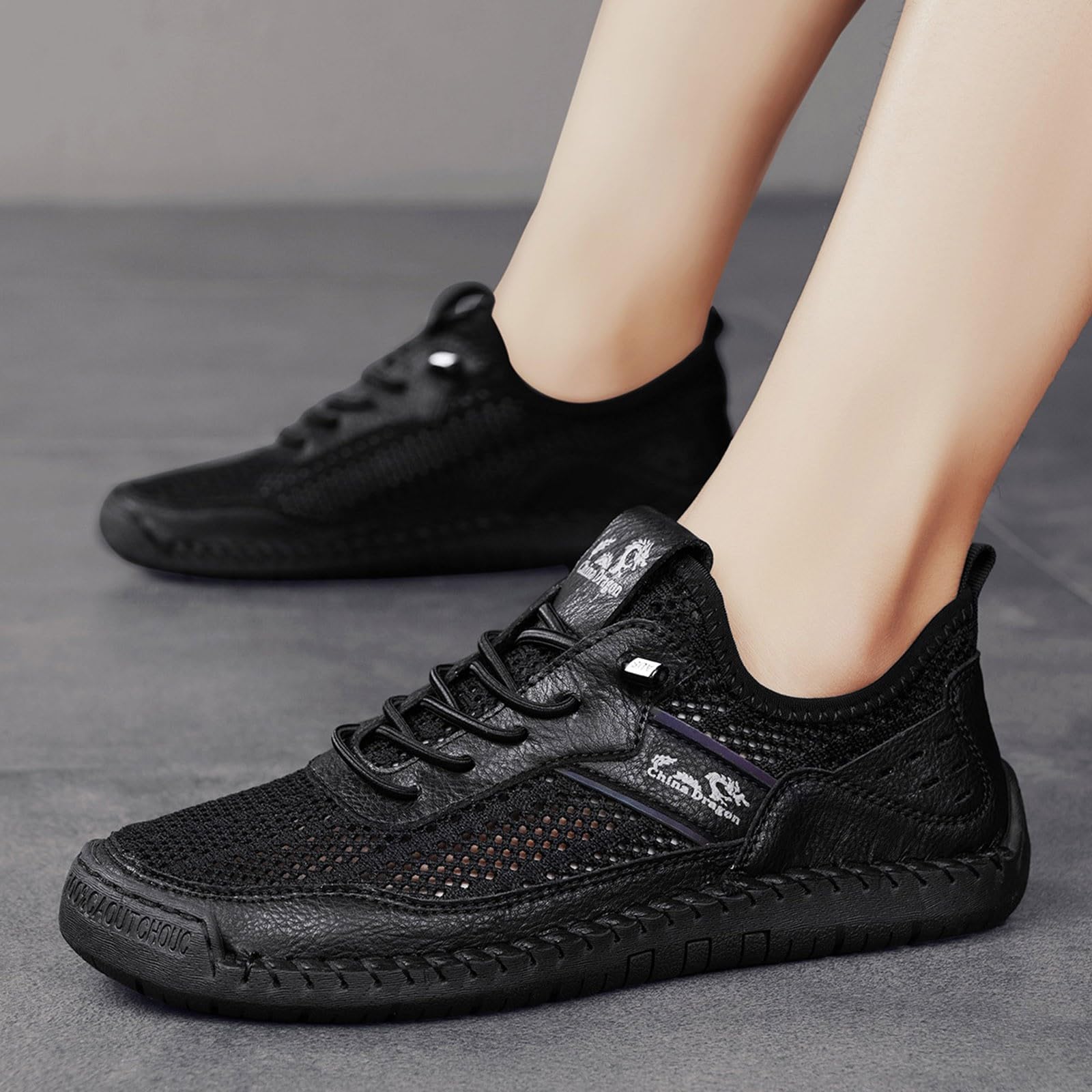 Scarpe da ginnastica ortopediche da uomo in rete, comode, indolore, traspiranti, impermeabili, da corsa, per il tempo libero, leggere
