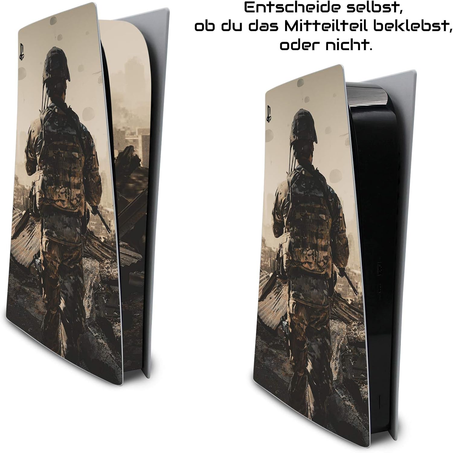 Finest Folia Screen Protector Compatible with PS5 Sticker Case for Games Console Case Sticker Vinyl Film Skin Against Scratches Design Cover RX040 (Disc Edition - Image 5