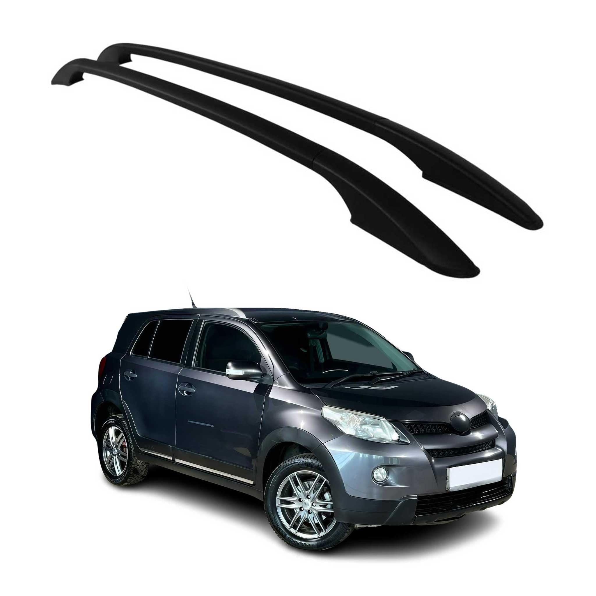 OMAC Aluminium Dachreling Relingträger kompatibel mit Toyota Urban Cruiser 2009-2014 Schwarz