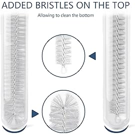 Ixiaoyoo Straw Cleaner Brush Set, 12-Piece 11.8 Inch Long Botthle Cleaning Brush, Nylon Tube Brush Kit for Straws on Tumbler, Water Bottle, Sippy Cup and Pipes, Tubes or Tea Pot Spout