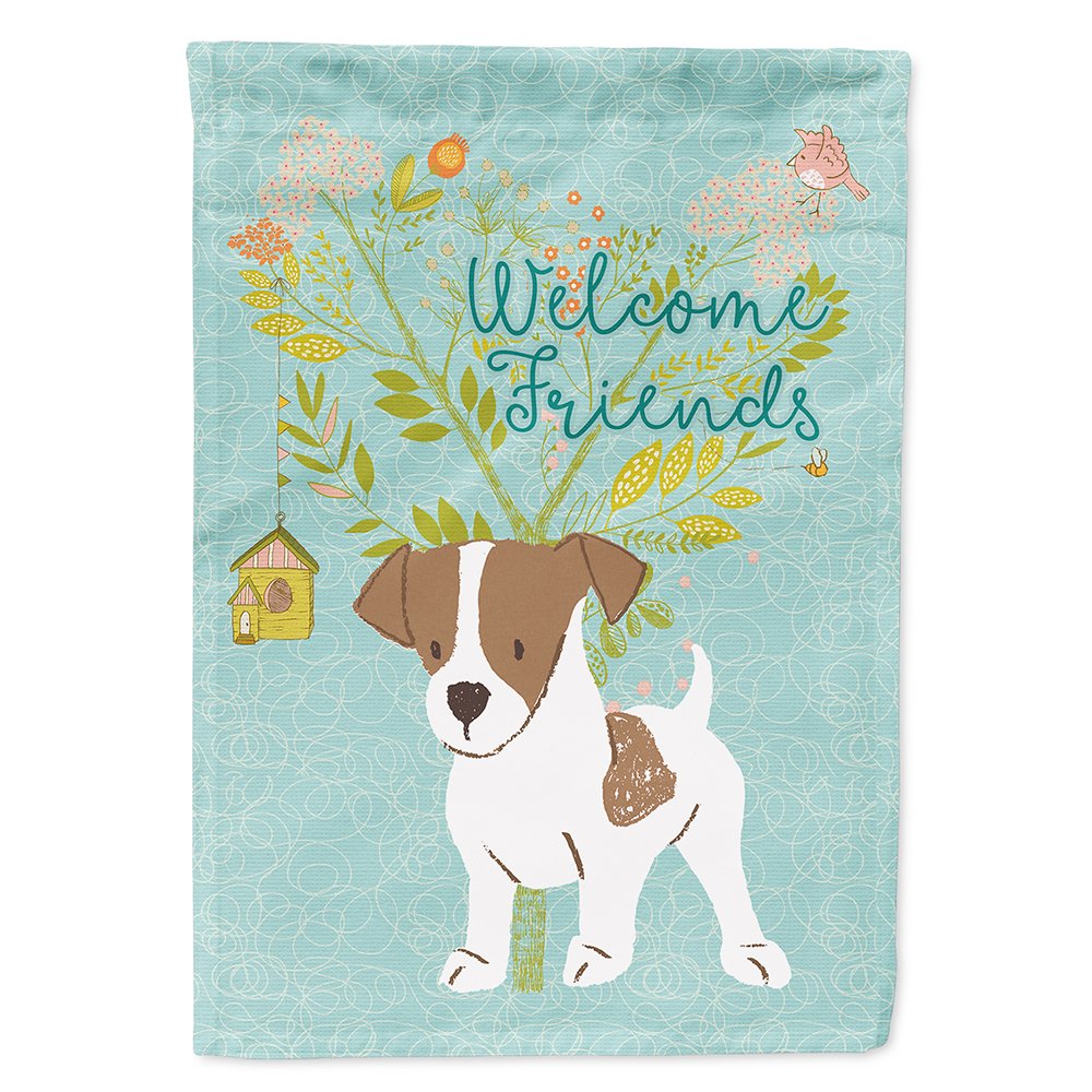 Jack Russell Terrier Puppy Flag résistant aux intempéries, grande taille pour mât de maison
