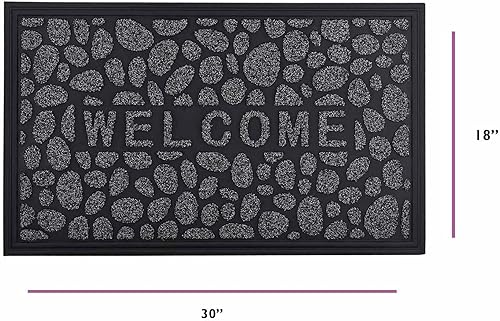 Miniatura 3 de Superio Tapete de bienvenida antideslizante para entrada, interior y exterior, resistente, impermeable, fácil de limpiar, tapetes de bajo perfil