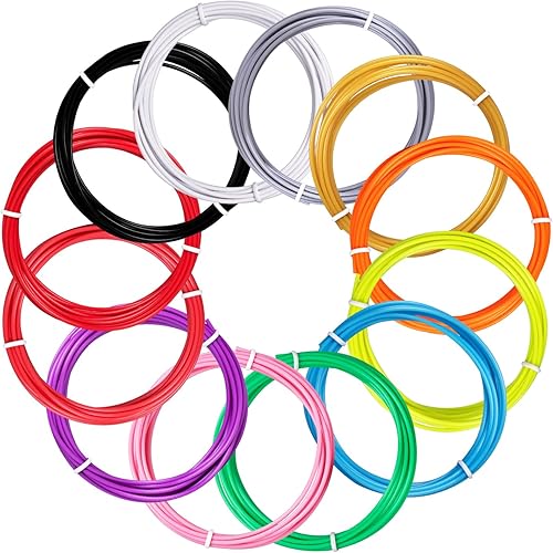 Miniatura 6 de 22 Colores Recambios de Bolígrafo 3D Doodler Solo Compatibles con 3Doodler Start+ Bolígrafo 3D Filamento PCL de Baja Temperatura de Impresión Pcl de