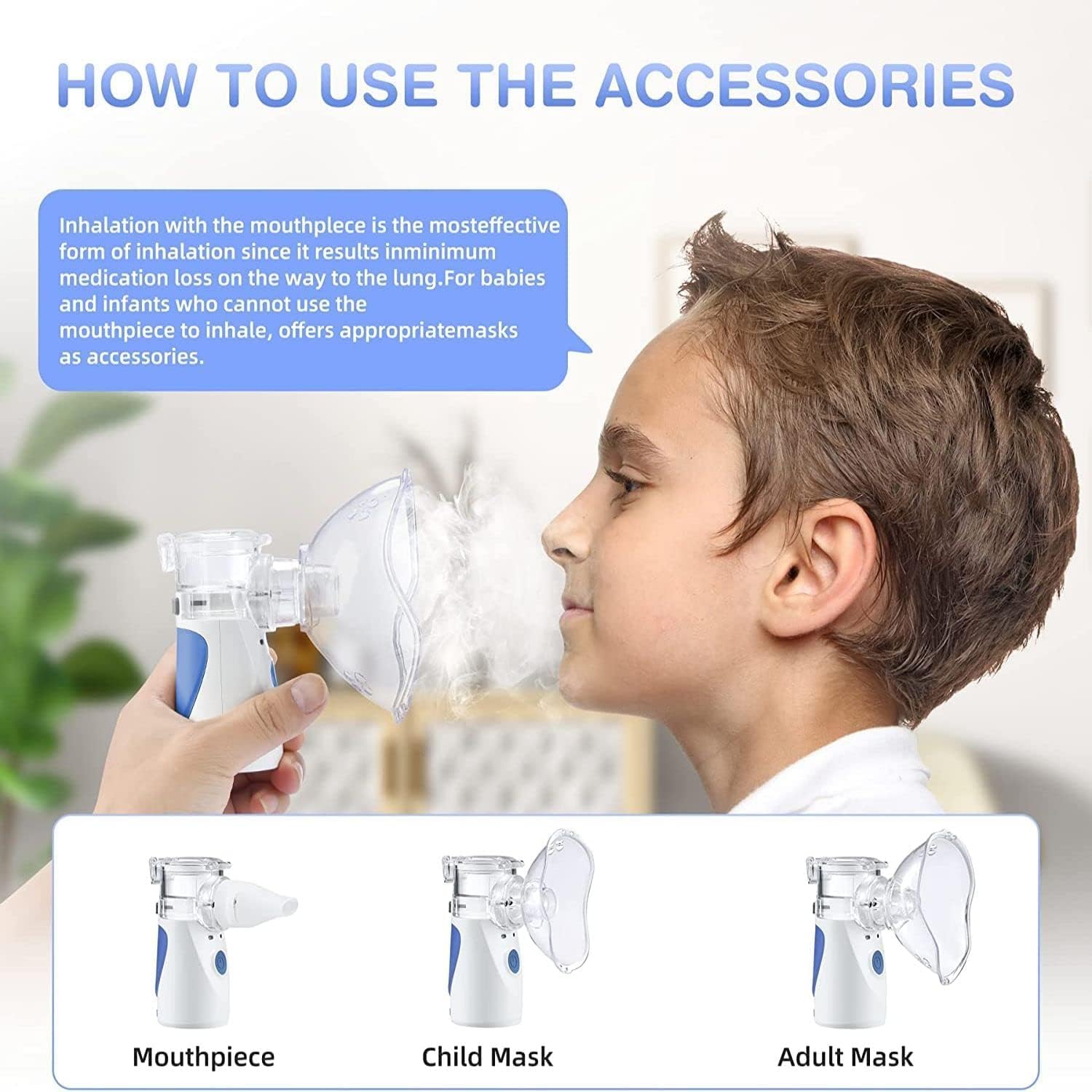 KIDSENIOV Portable Aries Nebulizer Machine | Silent Inhaler device for adults and children | Handheld Humidifier, Travel and Home Use for Breathing Relief | Compact aerosol, asthma therapy solution KIDSENIOV Portable Aries Nebulizer Machine | Silent Inhaler device for adults and children | Handheld Humidifier, Travel and Home Use for Breathing Relief | Compact aerosol, asthma therapy solution