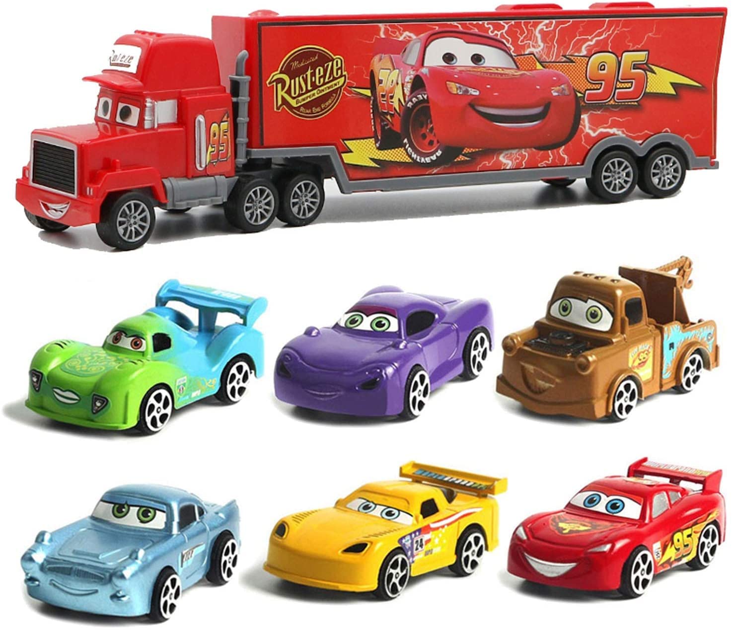 Cars Toy Set for Kids - 7 Pieces
