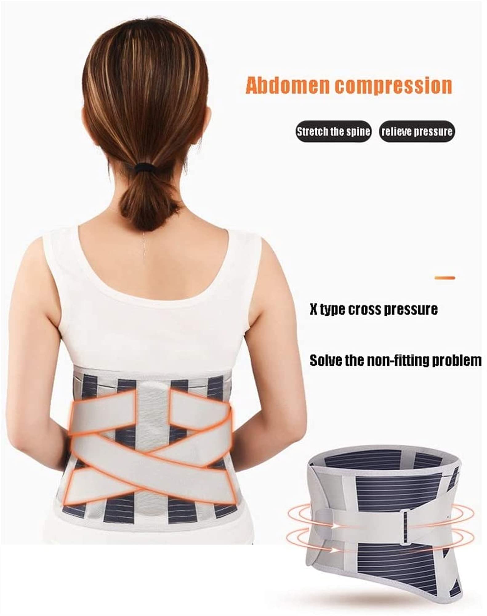 Cintura di sostegno lombare Tutore lombare per uomini e donne Protezione della cintura termica Sollievo per mal di schiena, ernia del disco, sciatica, scoliosi e altro (dimensioni : X-Large) ( XX