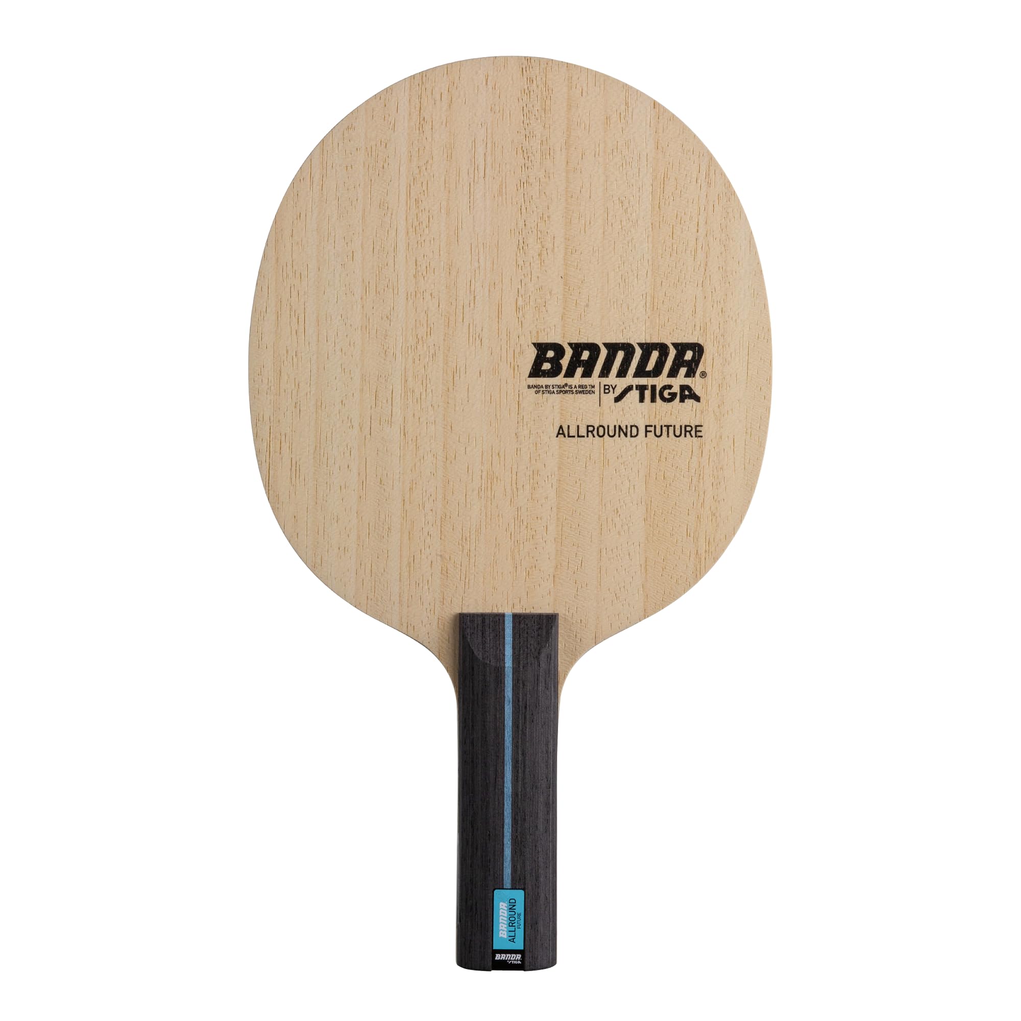 Banda by STIGA Allround Future, Classic : Bois de Tennis de Table Rond Classique, 5 Plis en Bois, Grand Sweet Spot. pour Les Raquettes personnalisées.