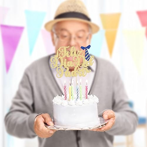 Miniatura 6 de Gyufise 1 pieza de decoración de pastel Feliz Dia Del Padre con purpurina para el Día del Padre para Feliz Día del Padre Fiesta Temática Papá