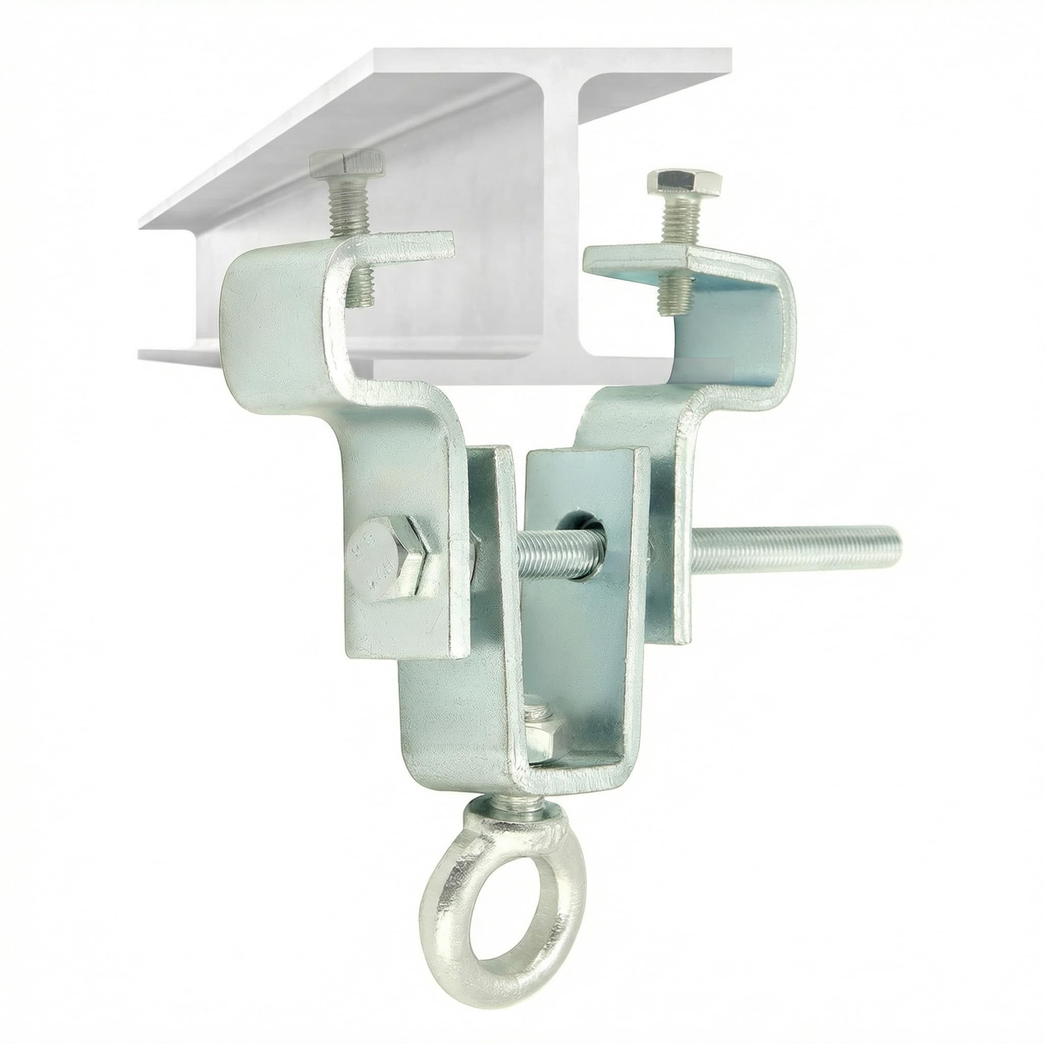 QWORK® Colgador de Saco de Boxeo, Soporte de Abrazadera de viga en I, Accesorios de Saco de Boxeo para viga, Ajustado de 6.3 cm a 19 cm