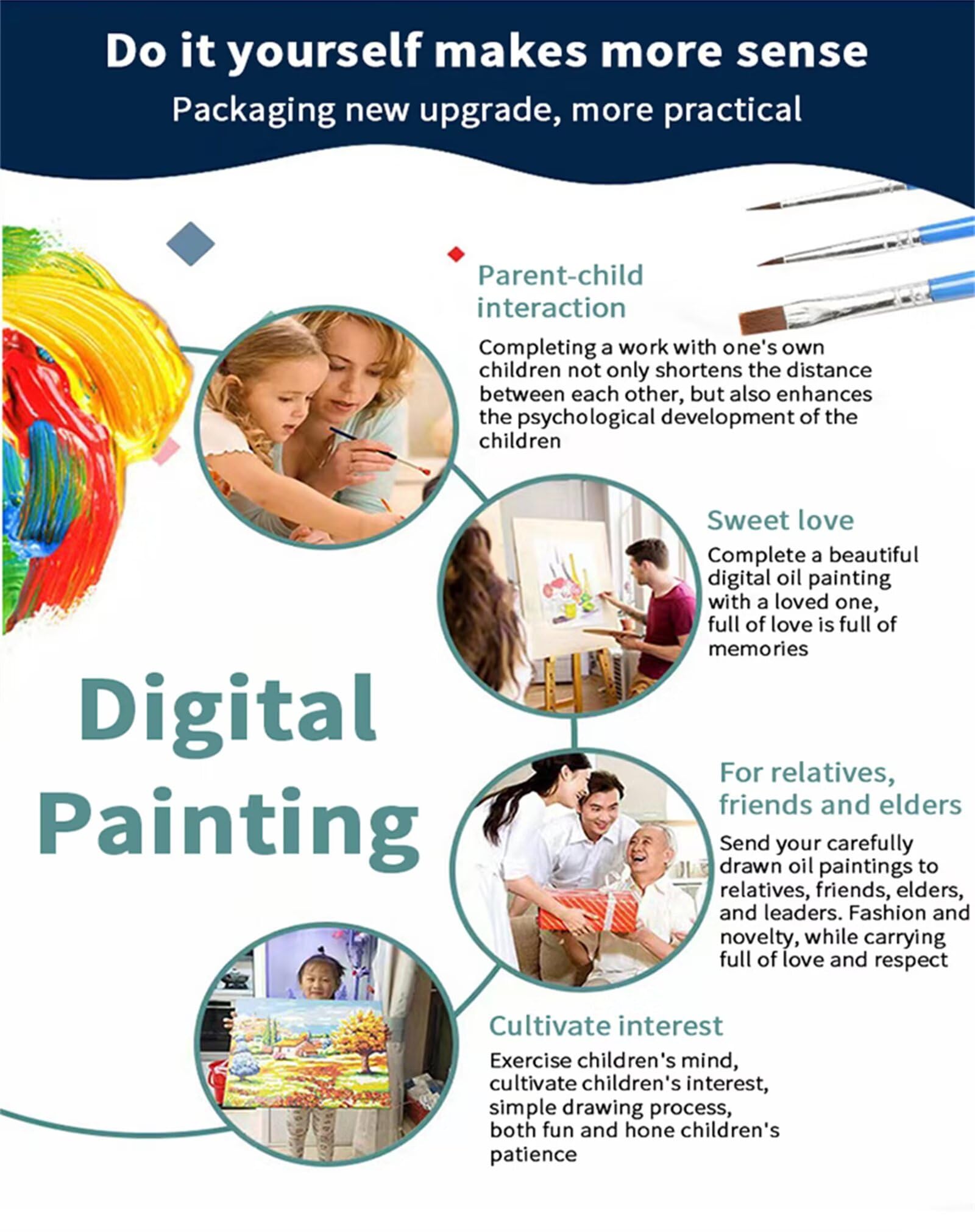 Malen Nach Zahlen Erwachsene Marienkäfer-Tier DIY Handgemalt Ölgemälde Leinwand Kits für Erwachsene Kinder mit Pinseln Acrylpigment Zeichnung Paint by Numbers für Haus Wand Decor 60x75cm,ohne Rahmen