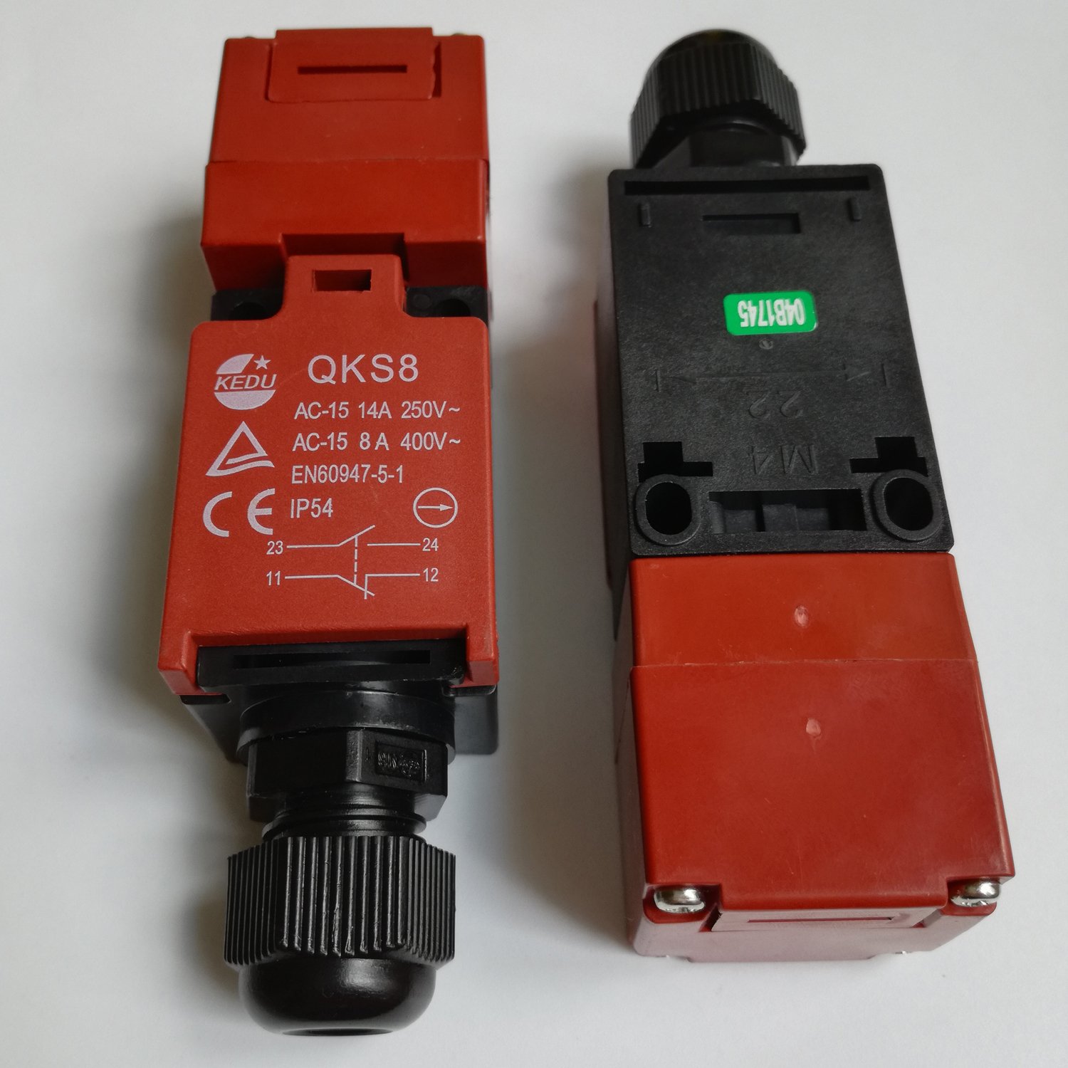 Interrupteur de porte de sécurité des commutateurs commutateur à clé Lock portes pour équipement Qks8, 2-pack