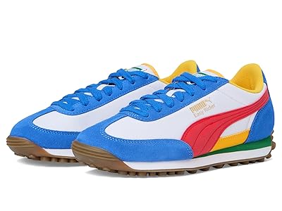 PUMA Kids Easy Rider (Big Kid) Kids Shoes Puma White/Puma Red : 4.5 Big Kid M, Leather