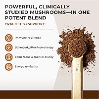 Vista 22 de Naturealm Polvo de hongo de melena de león – Apoyo cerebral orgánico para la claridad mental de la memoria de enfoque – Función cognitiva sin OMG