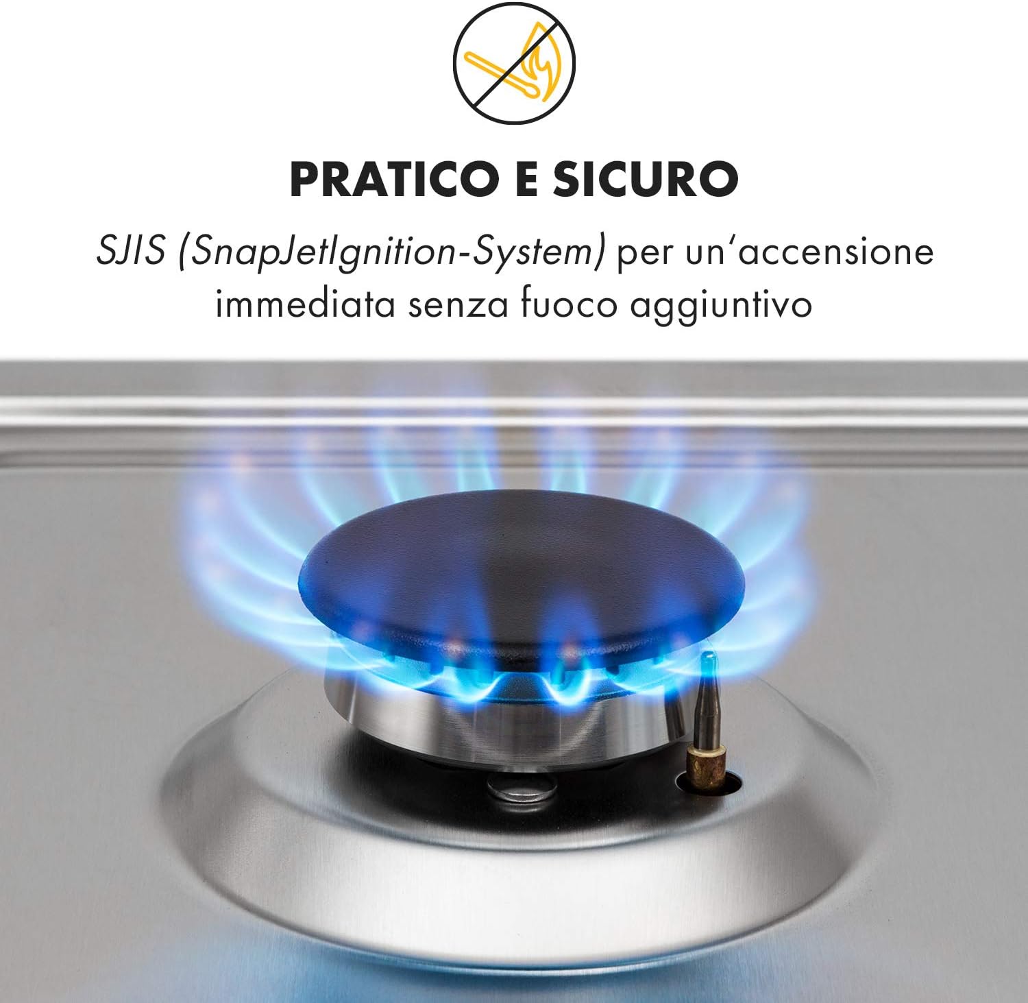 Klarstein Piano Cottura 5 Fuochi, Piano Cottura per Fornelli a Gas, Fornello a Gas Integrato 11100W, Piano Cottura Gas in Vetro e Acciaio Inossidabile per Cucina a Gas, Piano Cottura 5 Fuochi Gas GPL Klarstein Piano Cottura 5 Fuochi, Piano Cottura per Fornelli a Gas, Fornello a Gas Integrato 11100W, Piano Cottura Gas in Vetro e Acciaio Inossidabile per Cucina a Gas, Piano Cottura 5 Fuochi Gas GPL