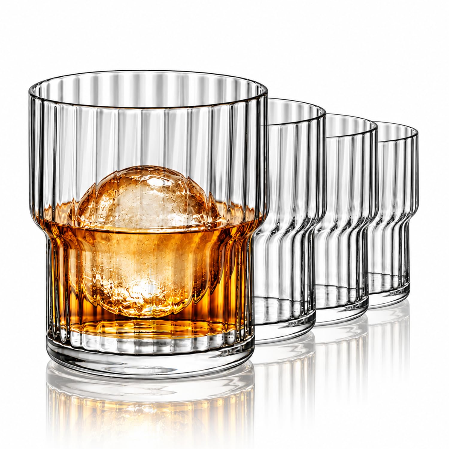 Exclusiva DOF Glasses, 13 Oz - Clear, Set of 4