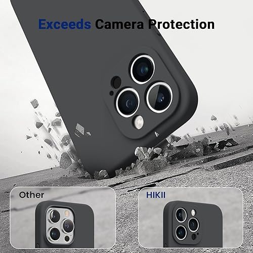 Miniatura 5 de HIKII Funda magnética 3 en 1 para iPhone 14 Pro Max diseñada para Magsafe con 2 protectores de pantalla, funda de silicona a prueba de golpes para