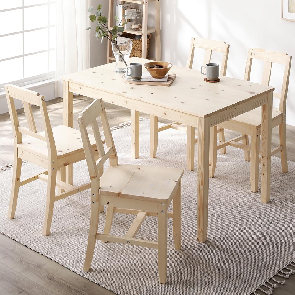 Amazon｜RASIK ダイニングテーブルセット 4人用 5点セット テーブル幅 
