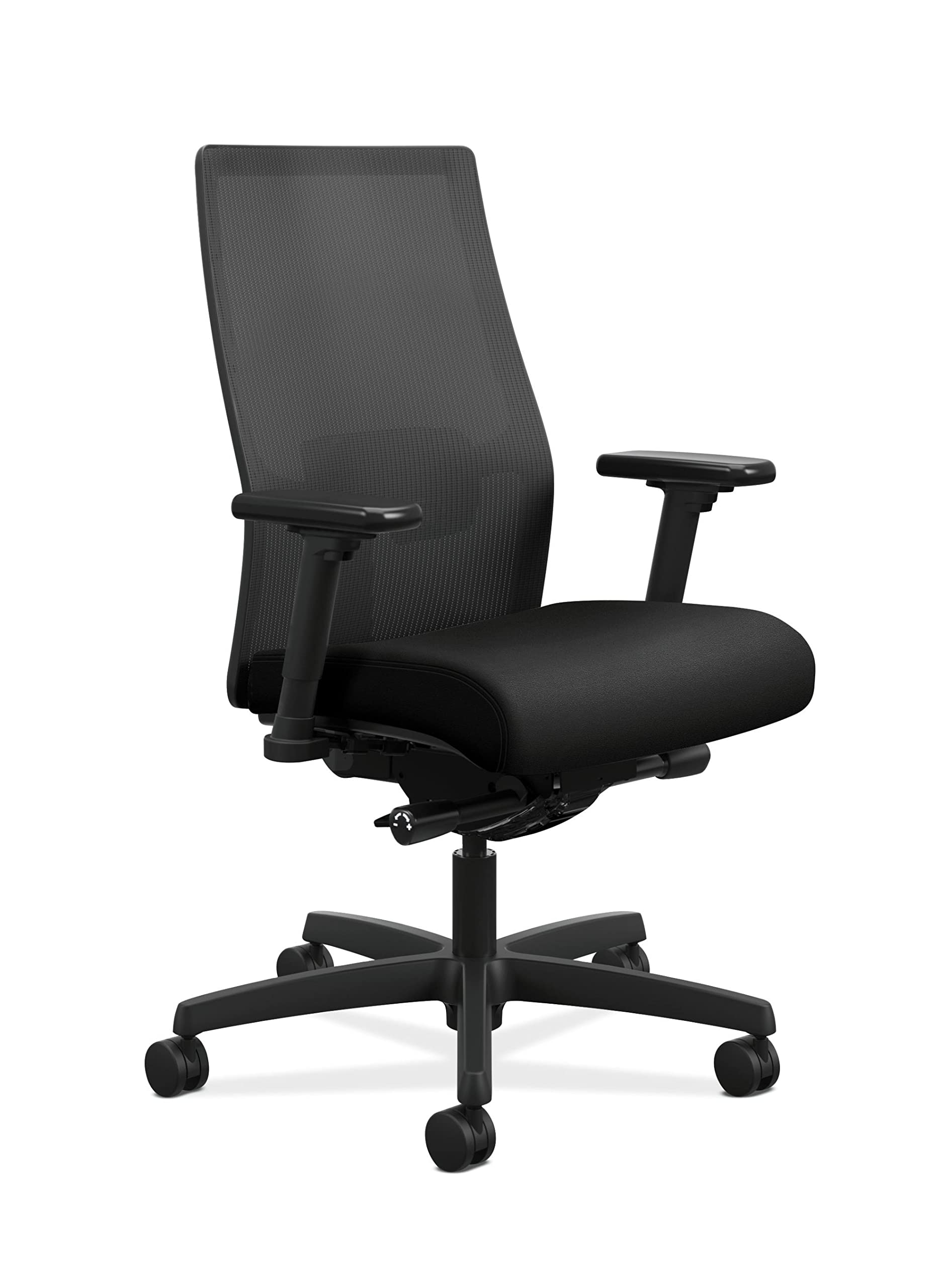 HON Ignition 2.0 MidBack Adjustable Lumbar Work Chair Black Mesh