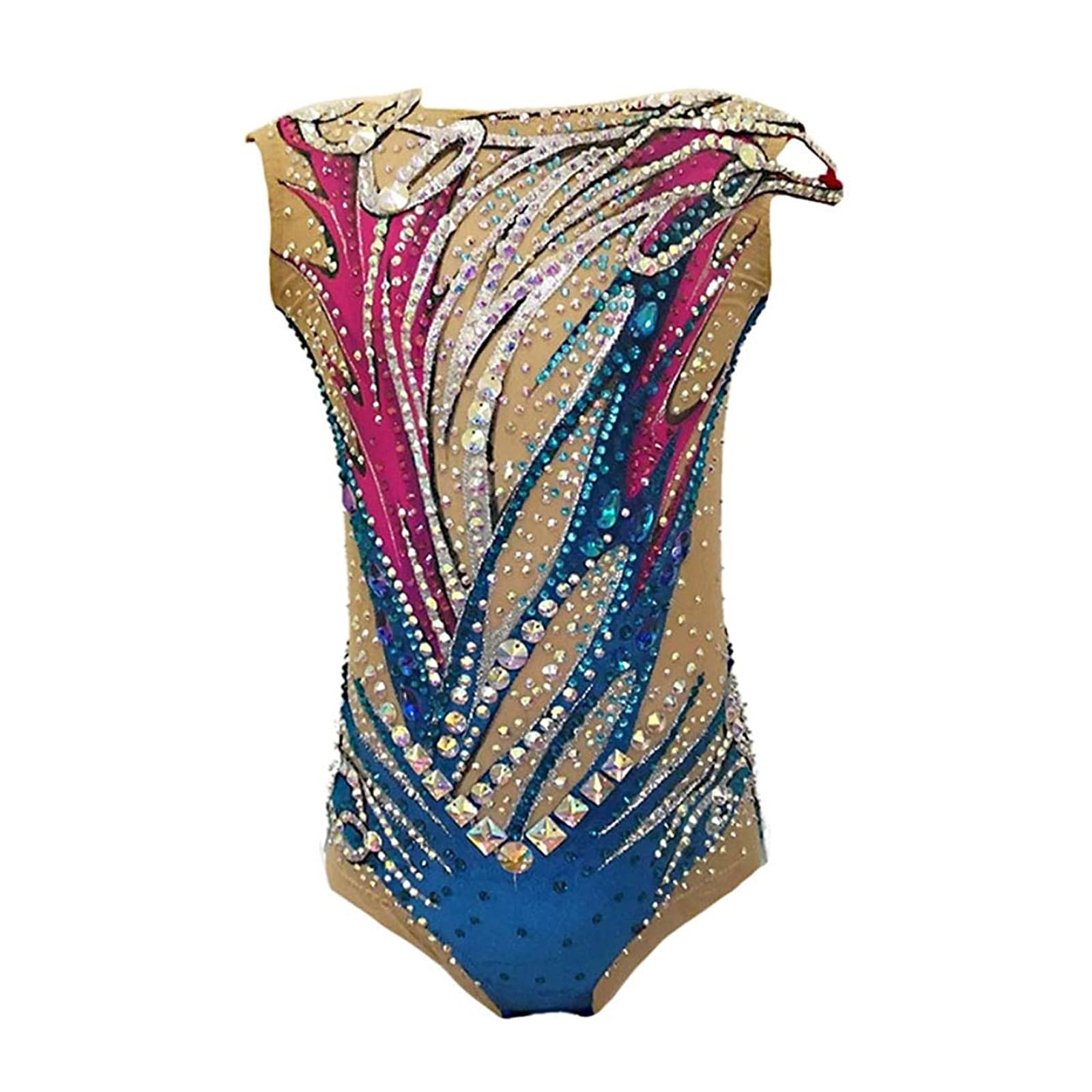 Trykoty Do Gimnastyki Artystycznej Dla Dziewcząt, Damskie, Spandex, Wygodne, Jednoczęściowe, Bezrękawnikowe, Odzież Sportowa