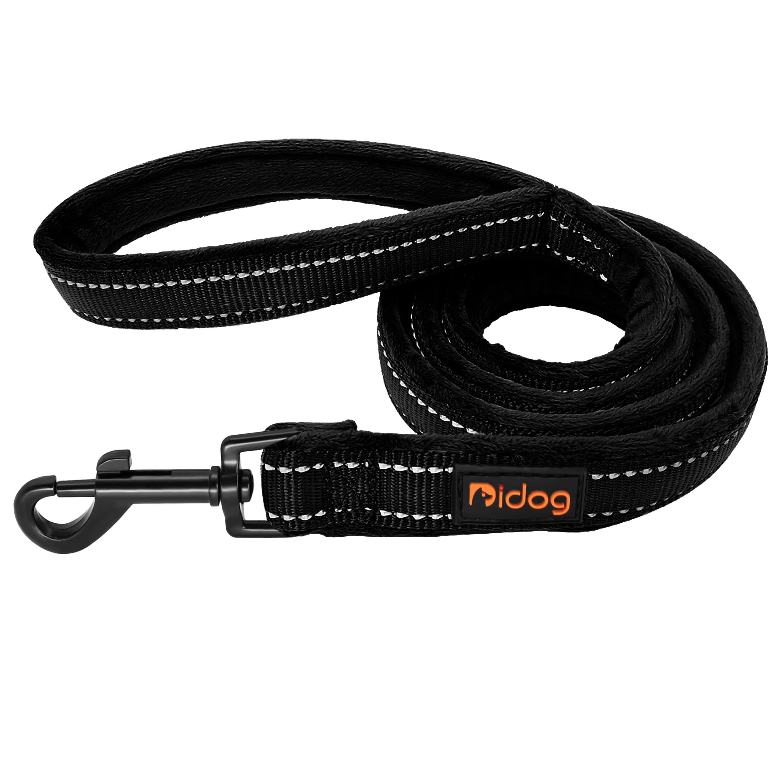 Laisse pour chien Didog anti-irritation avec poignée flanelle et sécurité réfléchissante