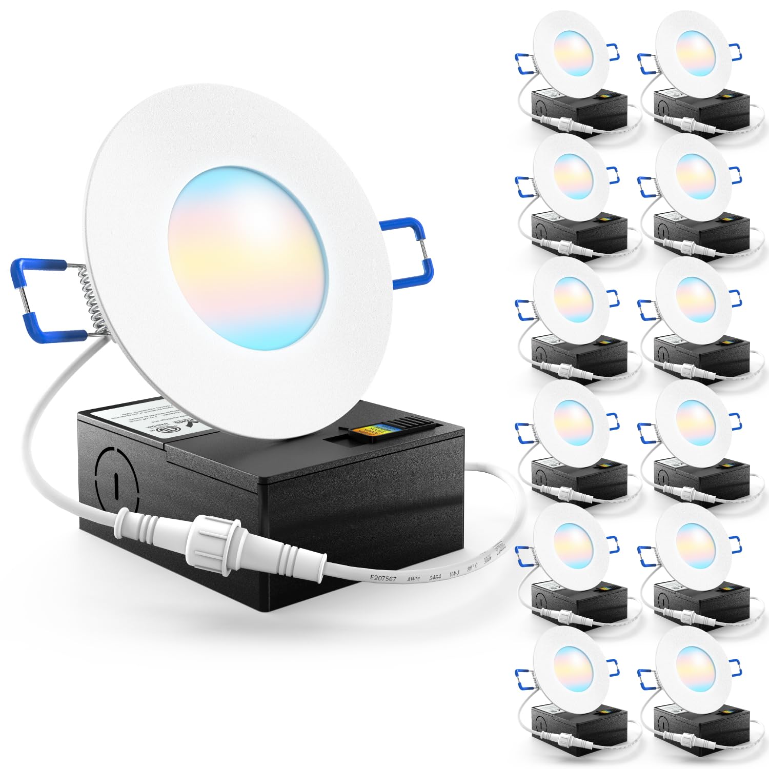 Sunco 12 Pack 3 Inch LED Recessed Lights