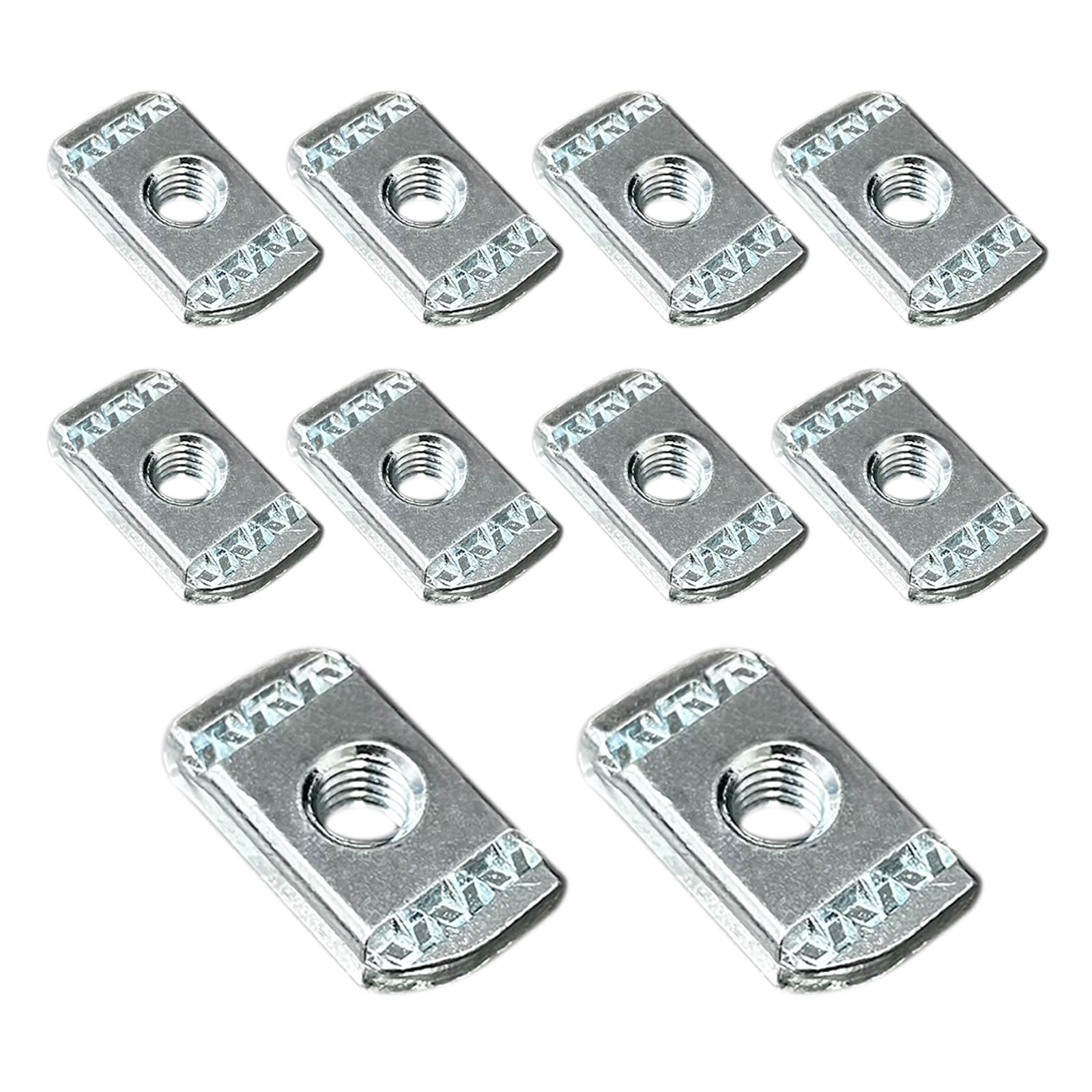 Strut Channel Nuts - 10 Pack, 1/4-20 Zinc Plated -9