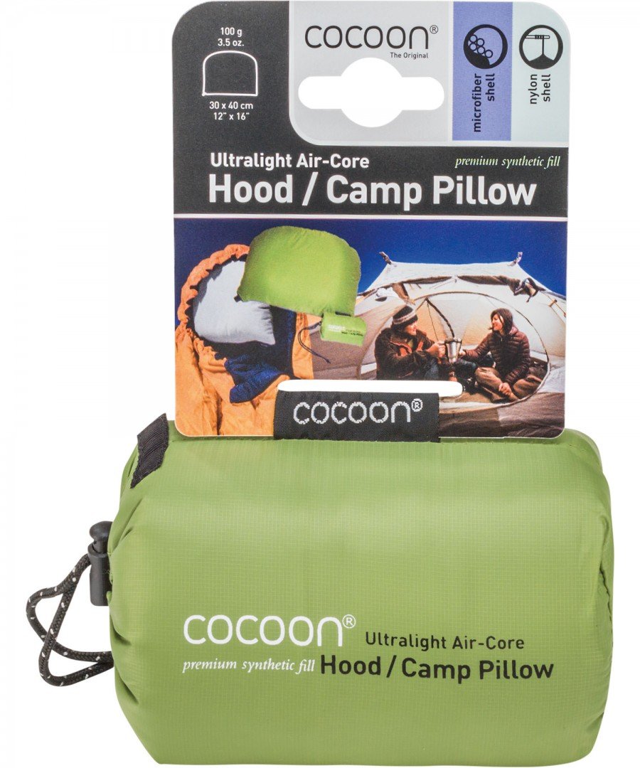 Cocoon AIR Core Hood/Camp Pillow Ultralight 28X37 CM (Light Blue/Grey)