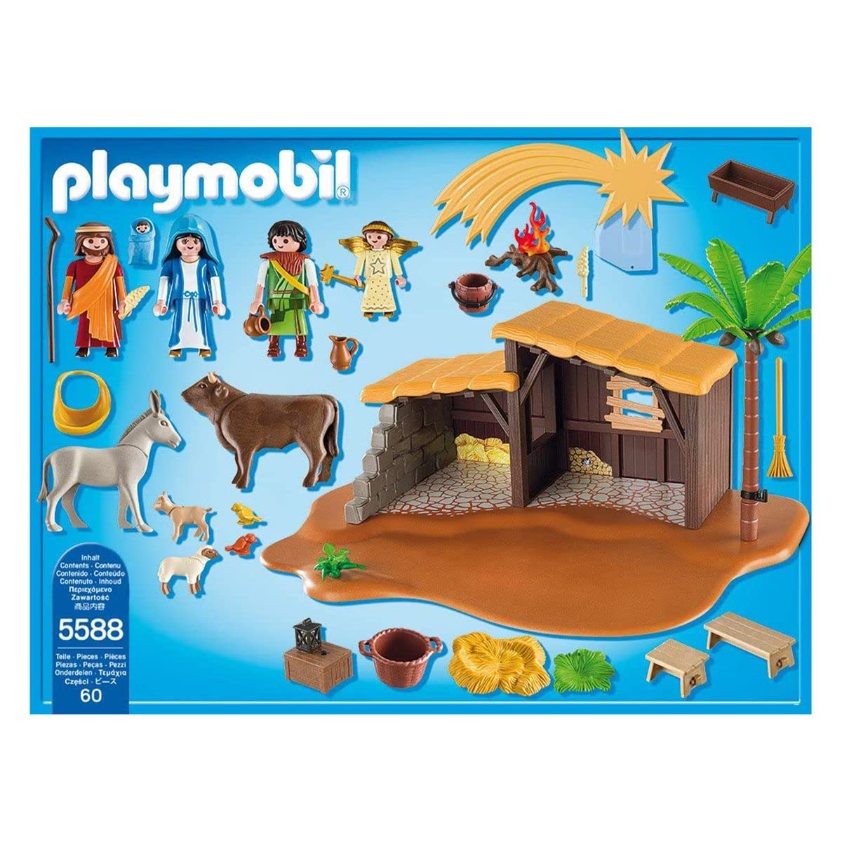Playmobil - Âne- 5588 - Jeu De Construction - Crèche De Noel