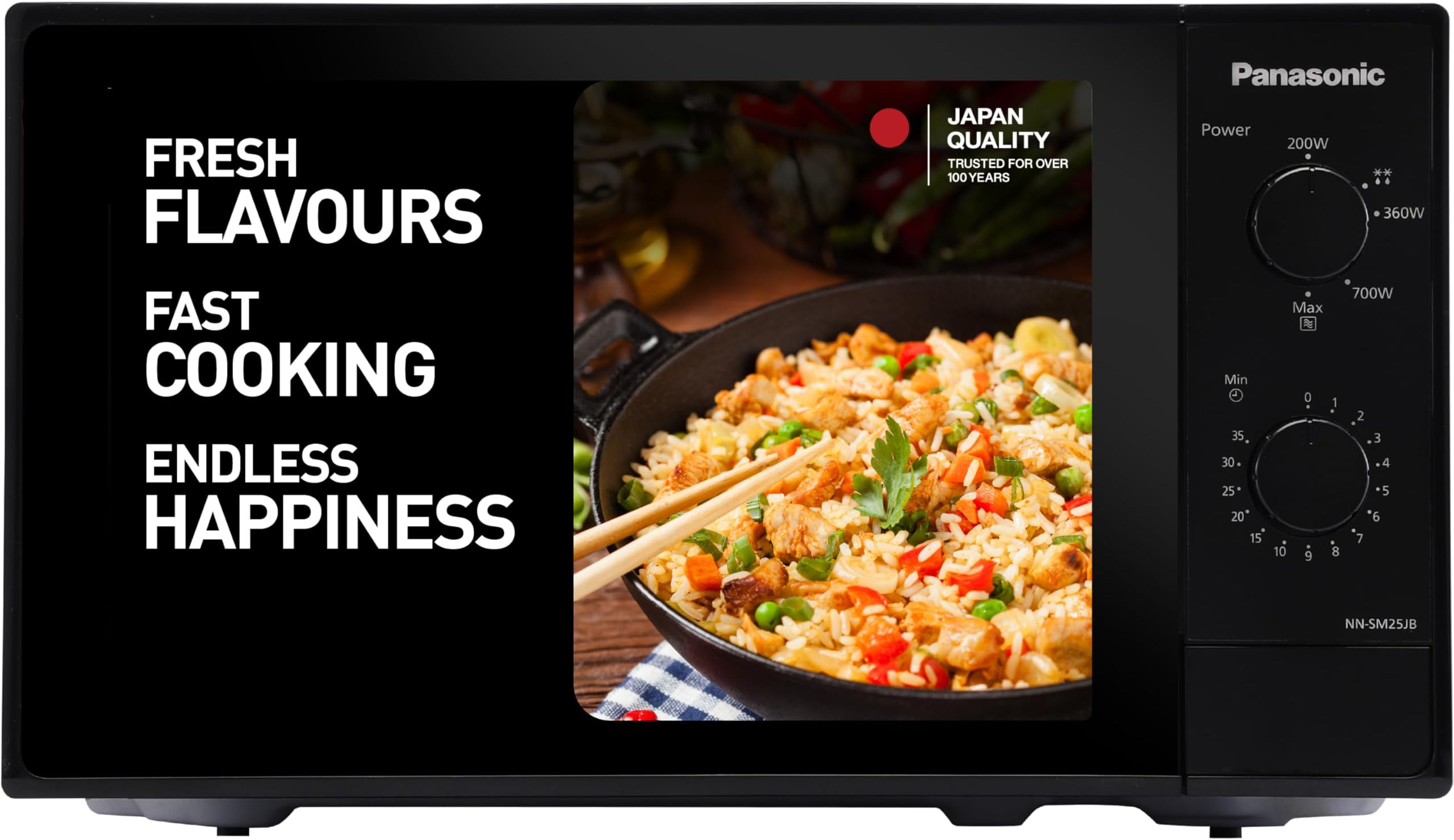 Panasonic 20 L Solo Microwave Oven (NN-SM25JBFDG,Black)