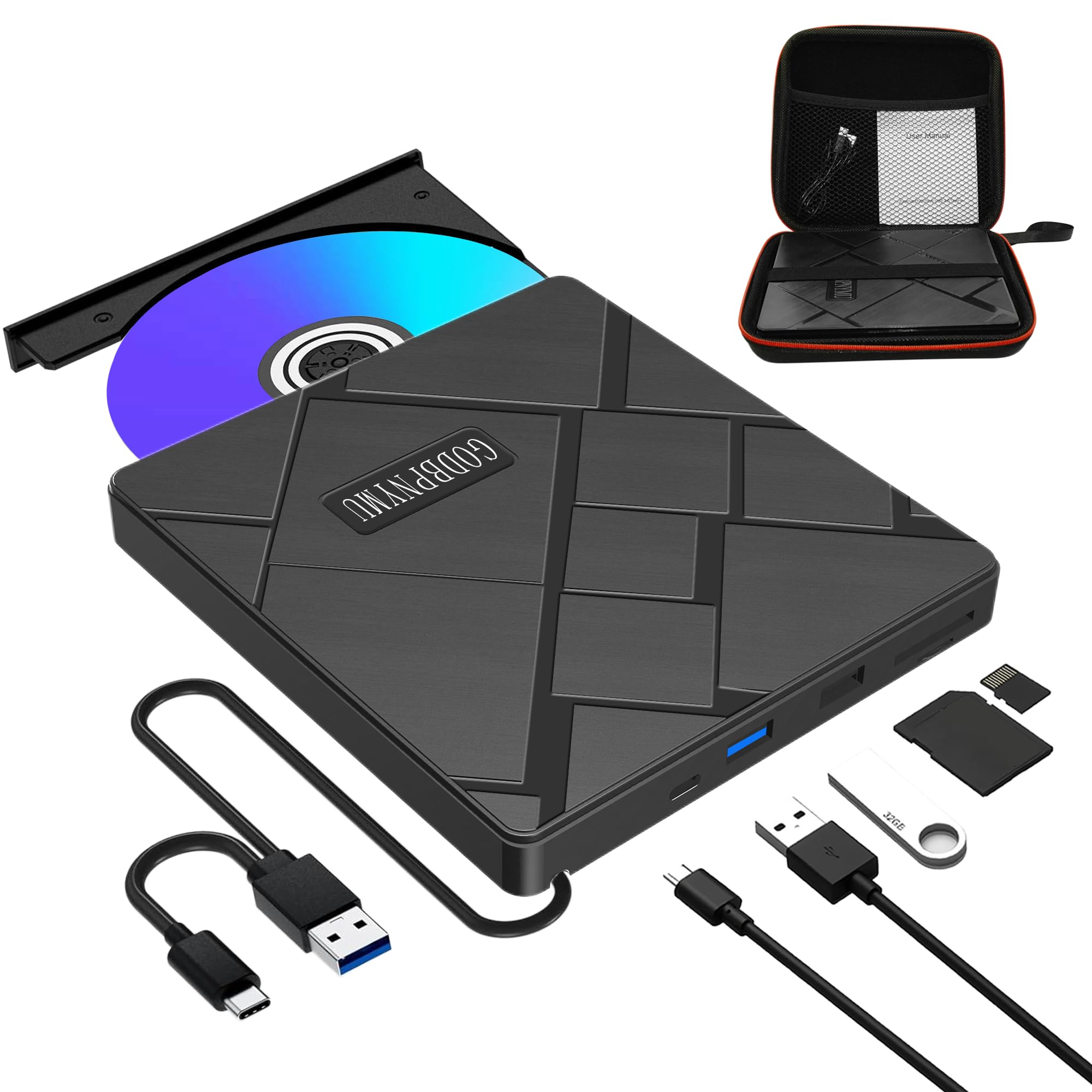 GODBPNYMU 5-in-1 CD Drive