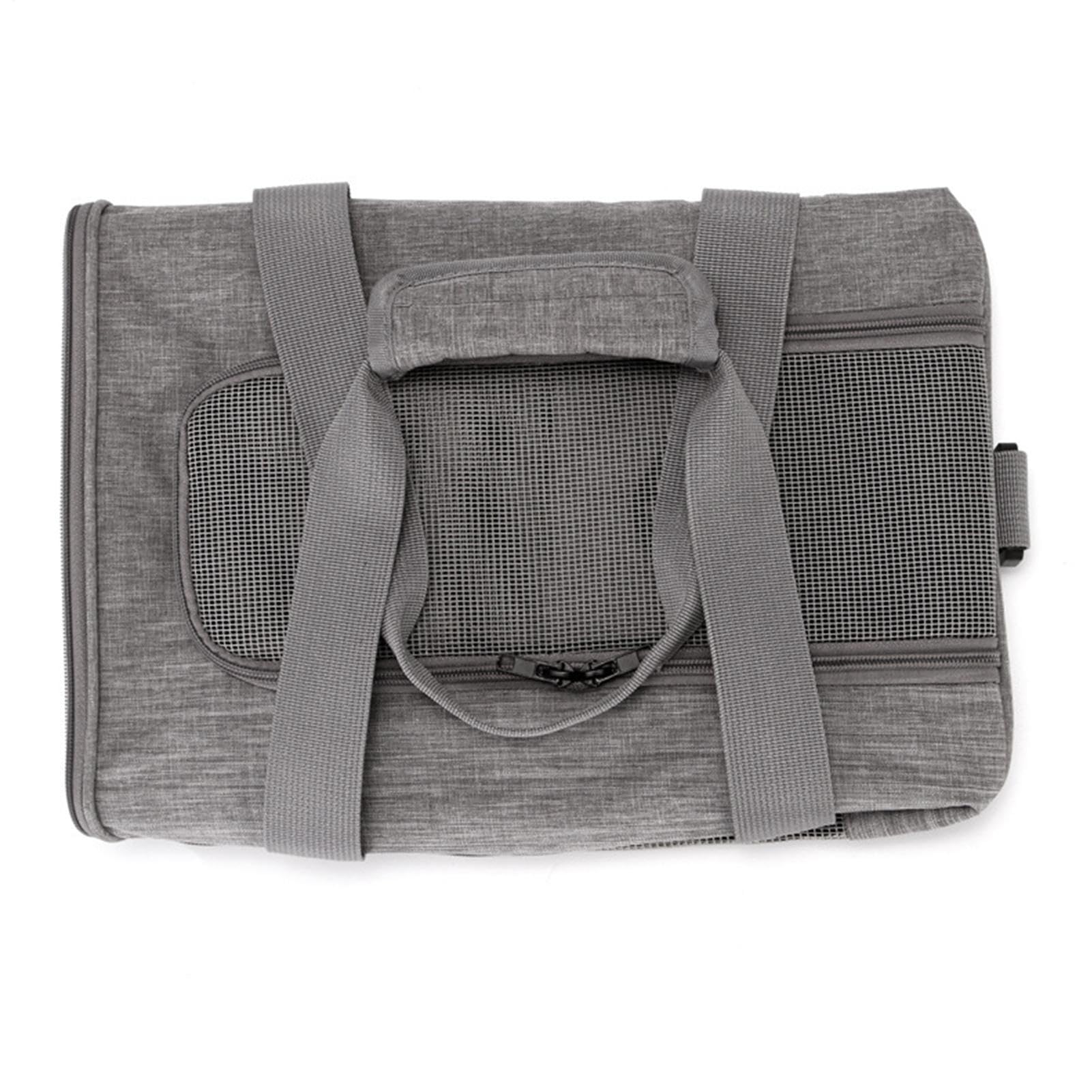 Transportín para perros, portátil con asa y – para cachorros y perros pequeños – Para cachorros y gatos de talla pequeña mediana casa viaje coche camping picnic paseo