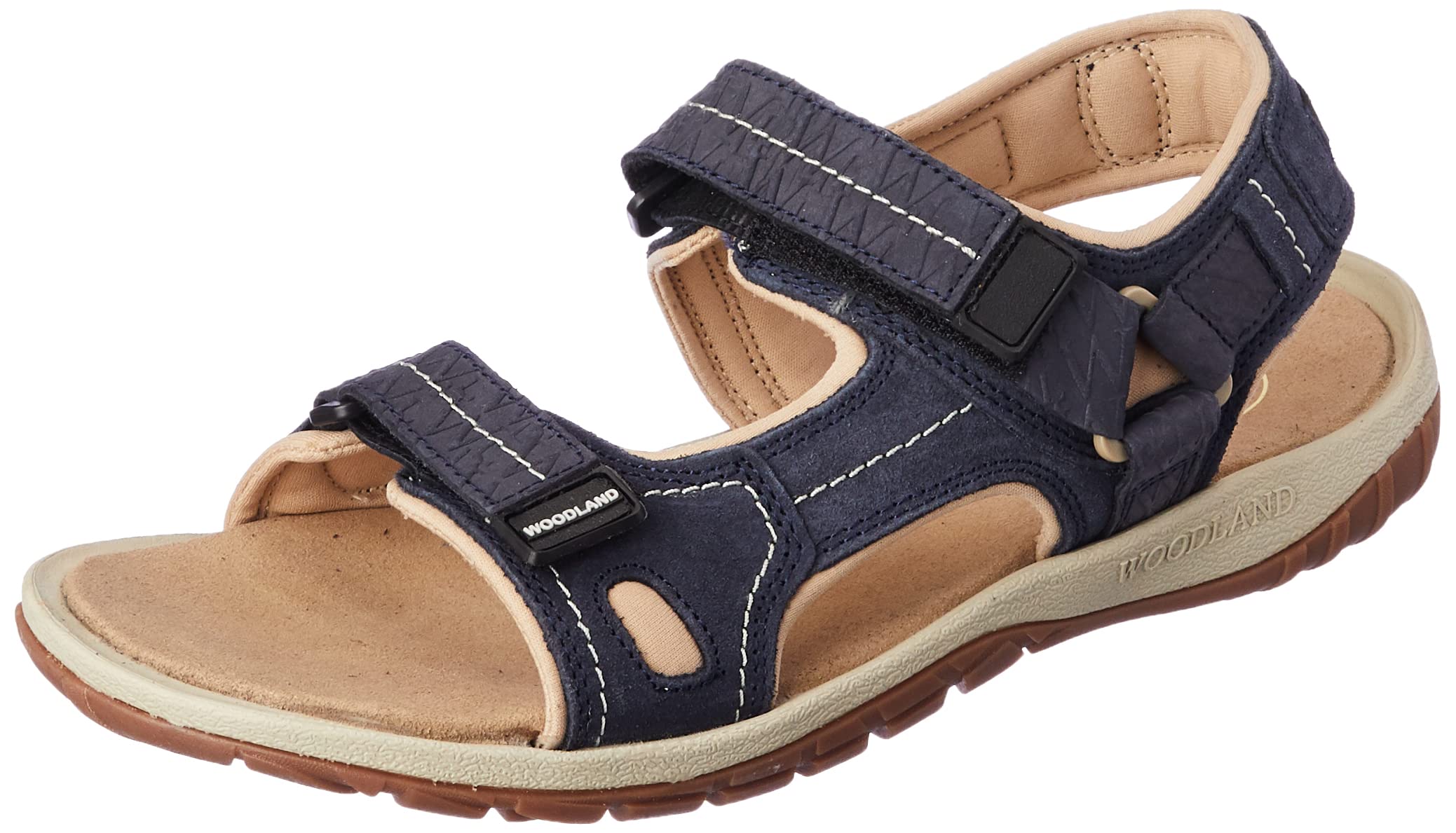 Woodland Mens Denim Leather Sandal-8 UK (42 EU) (OGDC 4396122) (B0BYJWTB7F) Amazon Price History, Amazon Price Tracker