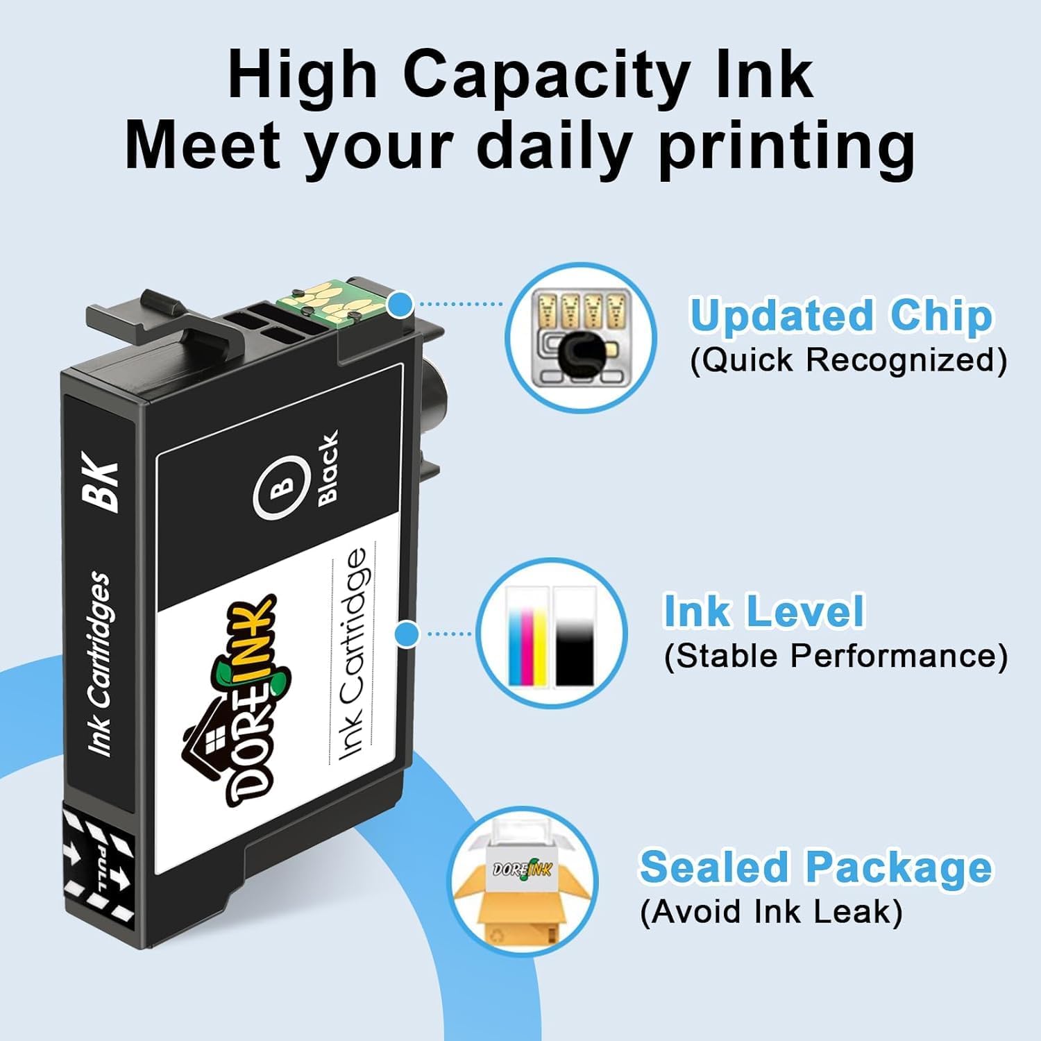 232XL Ink Cartridge Remanufactured for 232XL 232 XLCombo Pack Compatible with WF-2930 WF-2950 XP-4200 XP-4205 Printers, Black Cyan Magenta Yellow 4 Pack