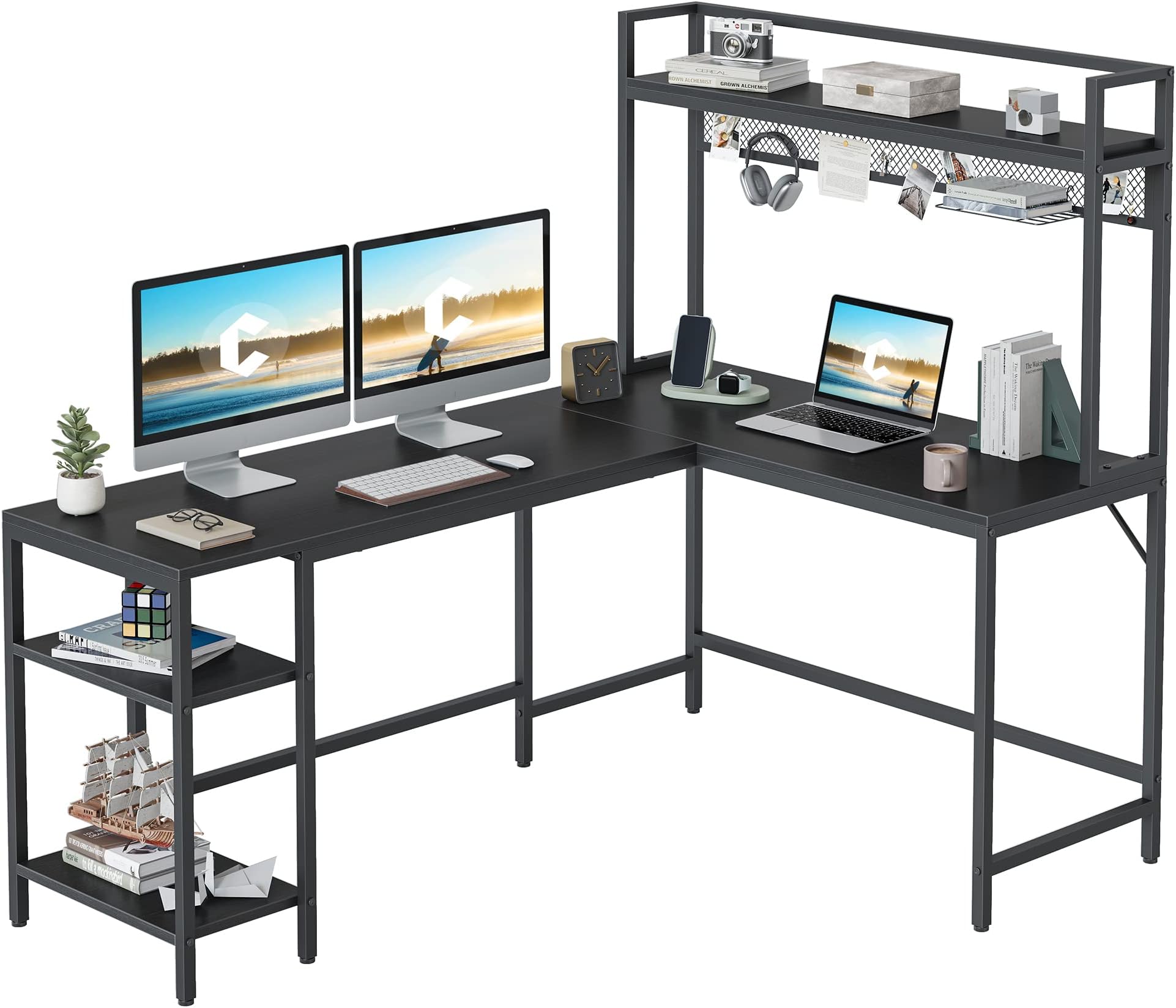 Amazon.com: Modway Panel Writing Office Desk With Storage Drawers In ...