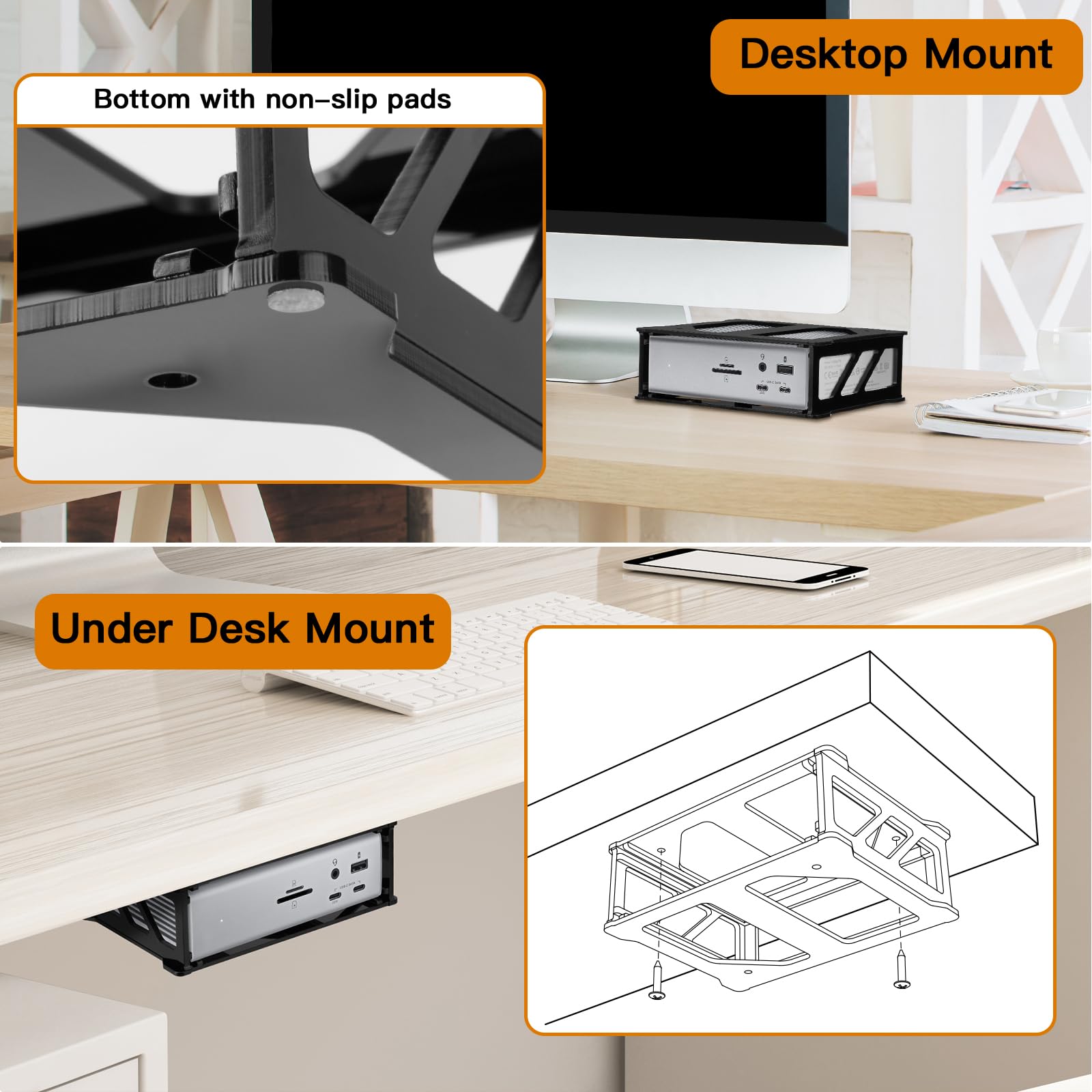 8 Piedini Antiscivolo E Rialzati Per Dock CalDigit TS4/TS3 Plus